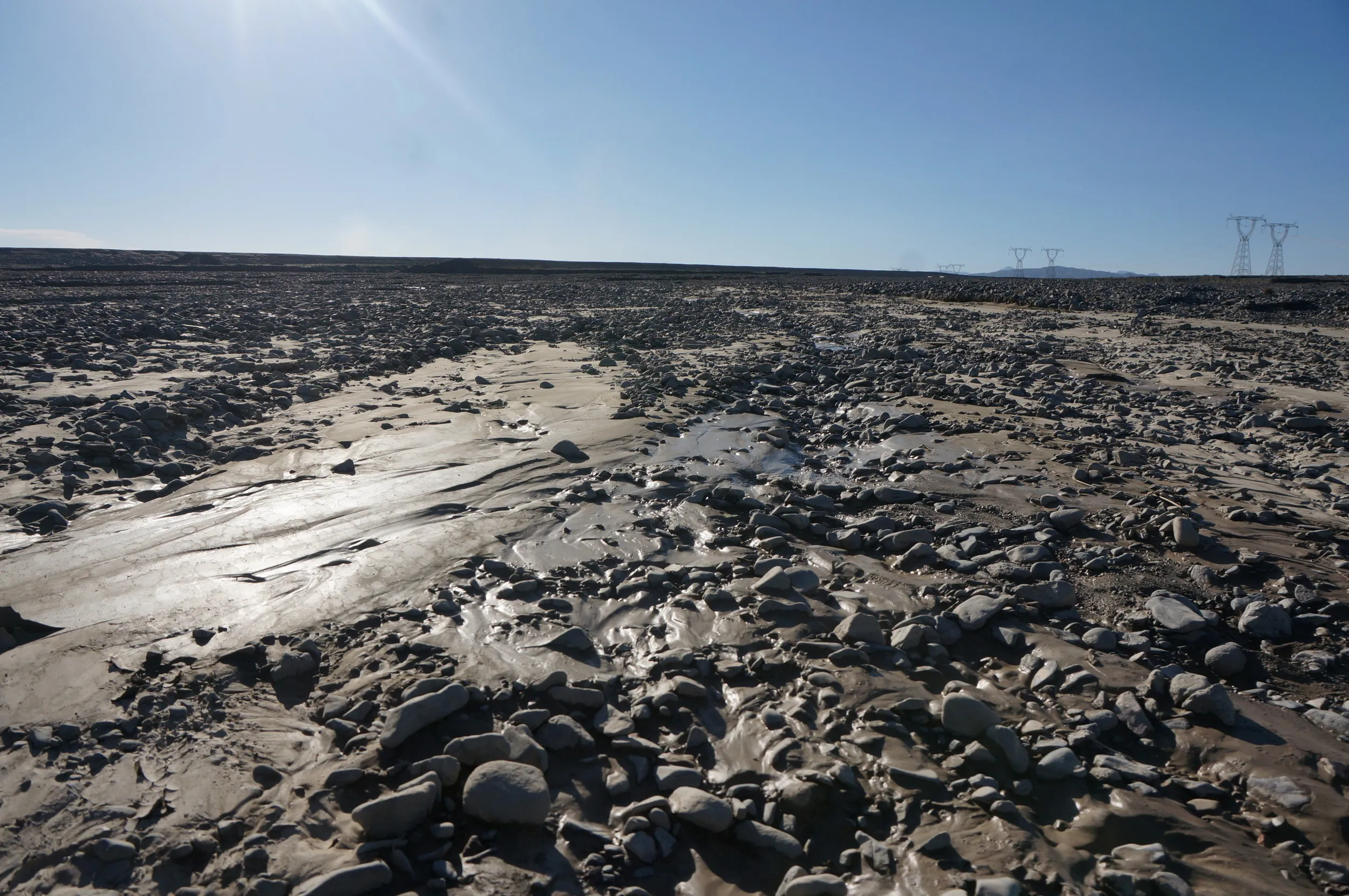 砂漠地帯を散歩