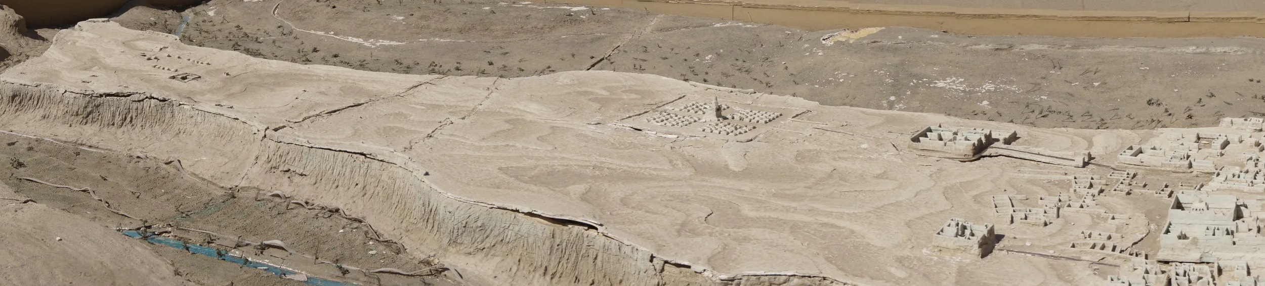 交河故城の模型をNEX-5Tでパノラマ撮影