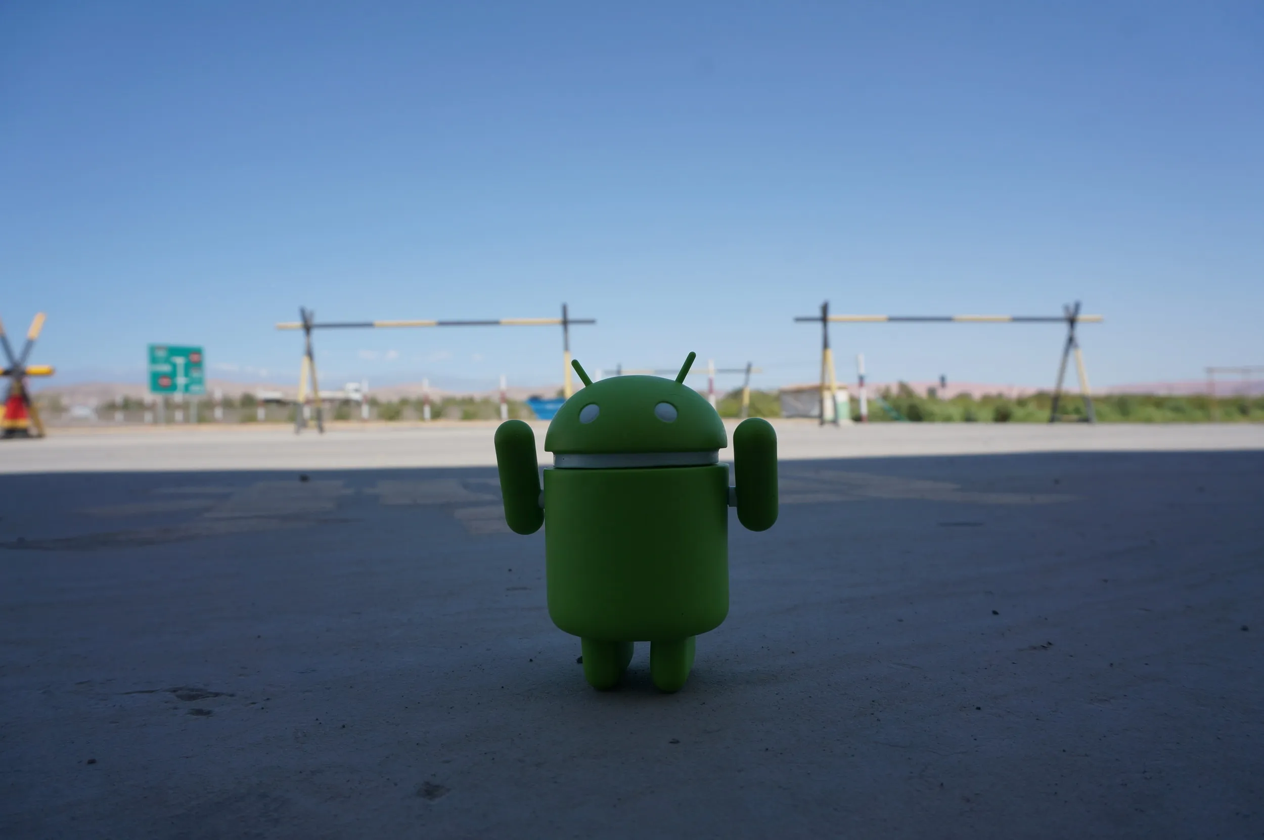 ドロイド君が記念撮影