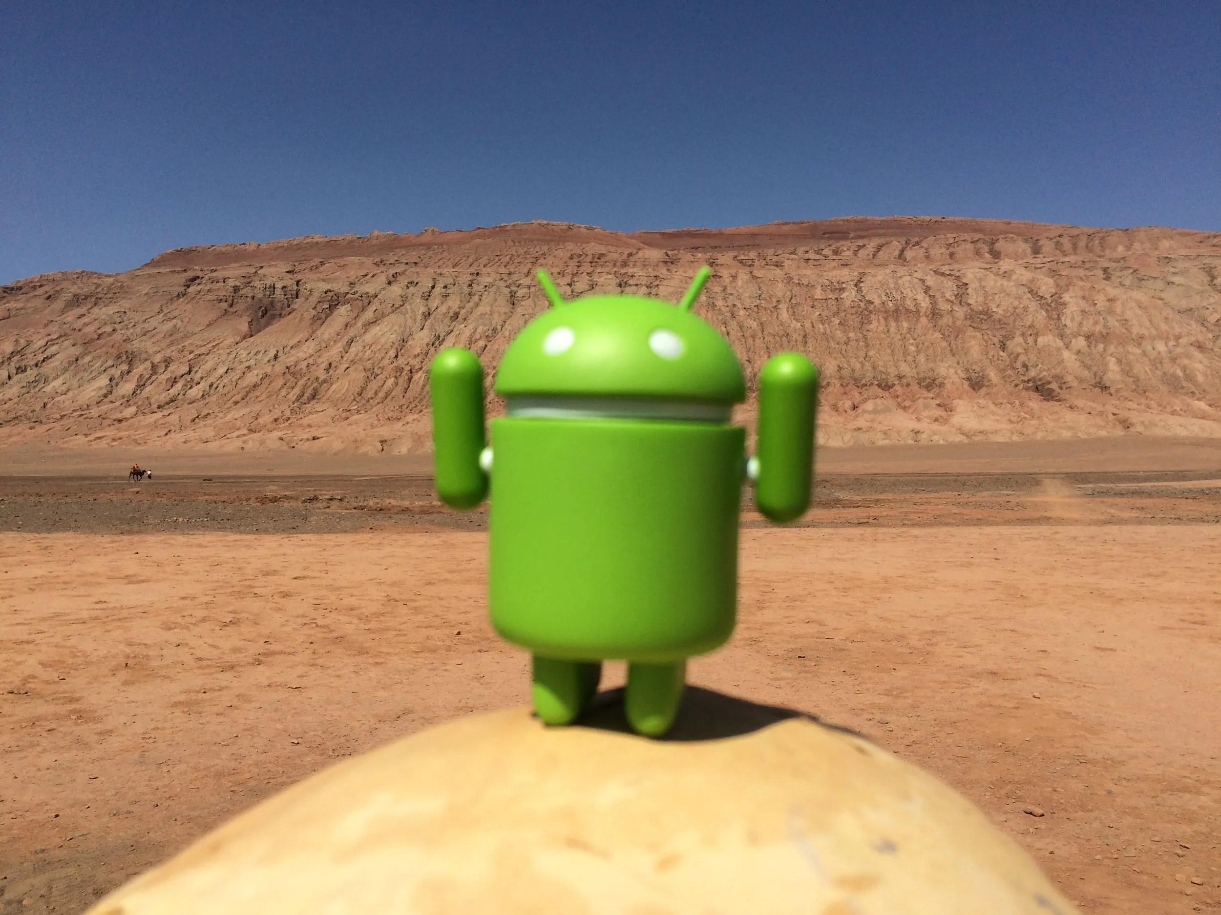 ドロイド君が記念撮影