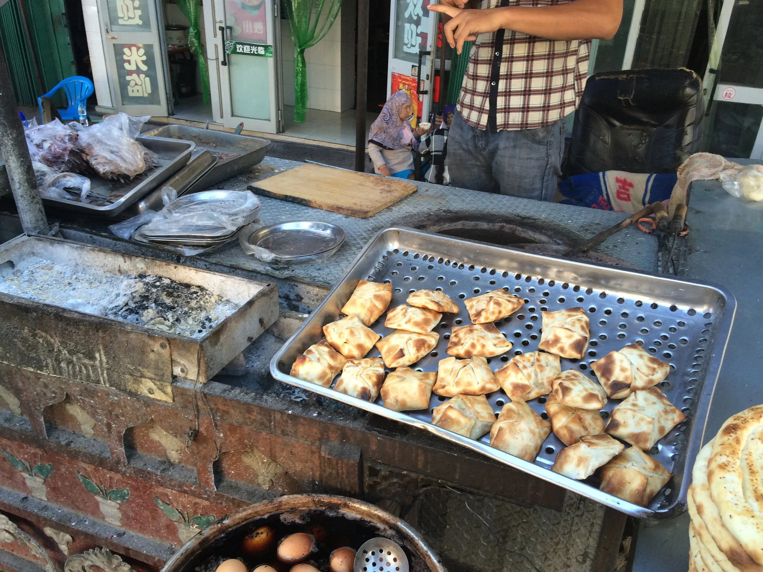 大河沿鎮での夕食