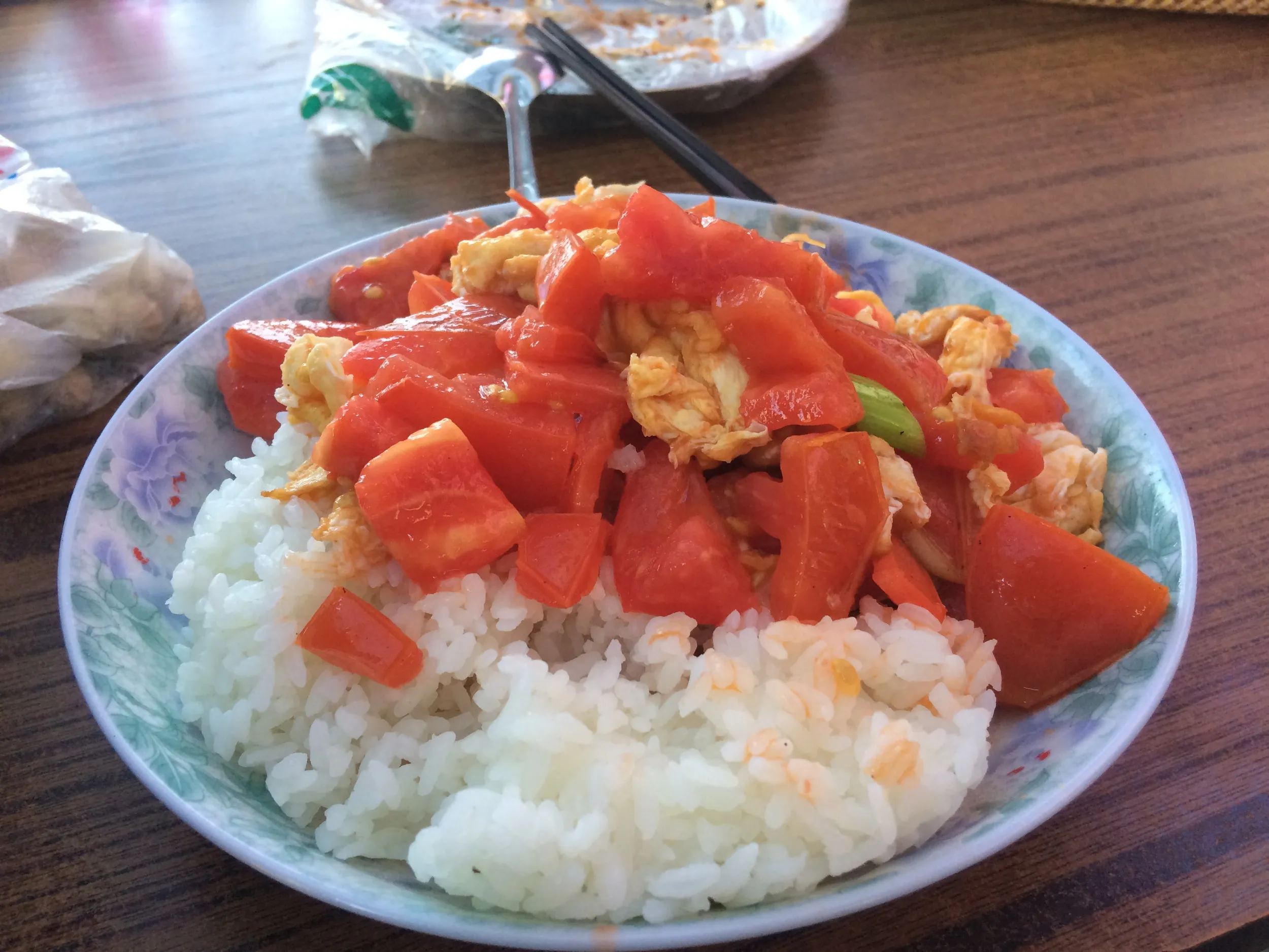 トマトと卵炒め