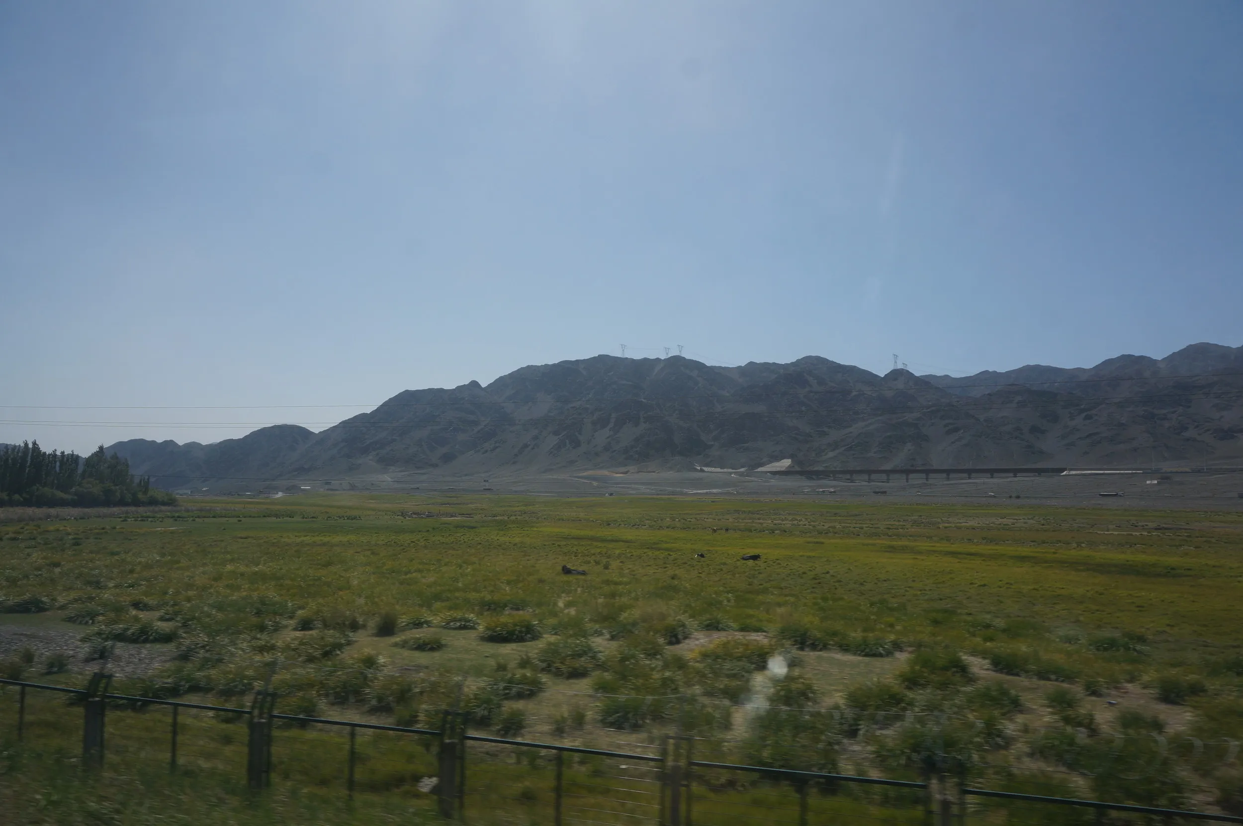 トルファン~ウルムチ間の車窓風景