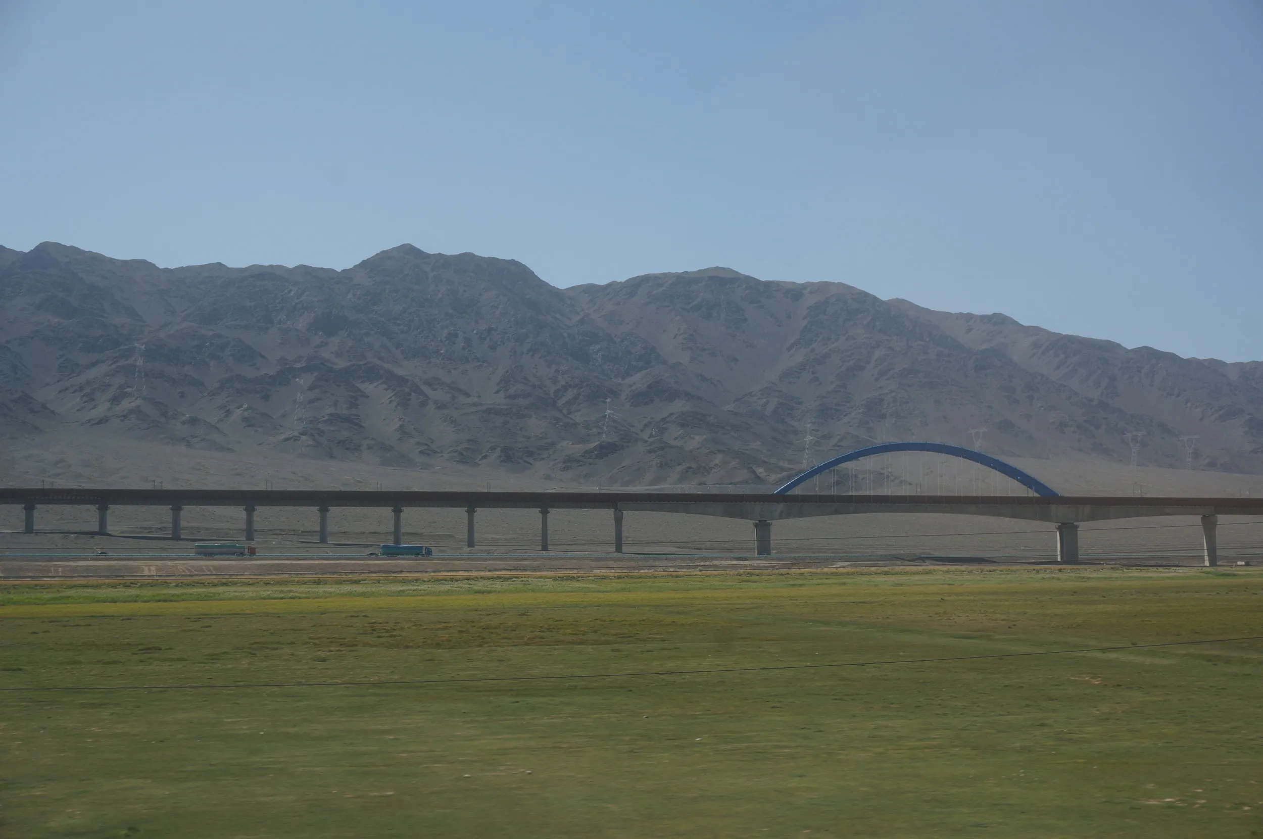 トルファン~ウルムチ間の車窓風景