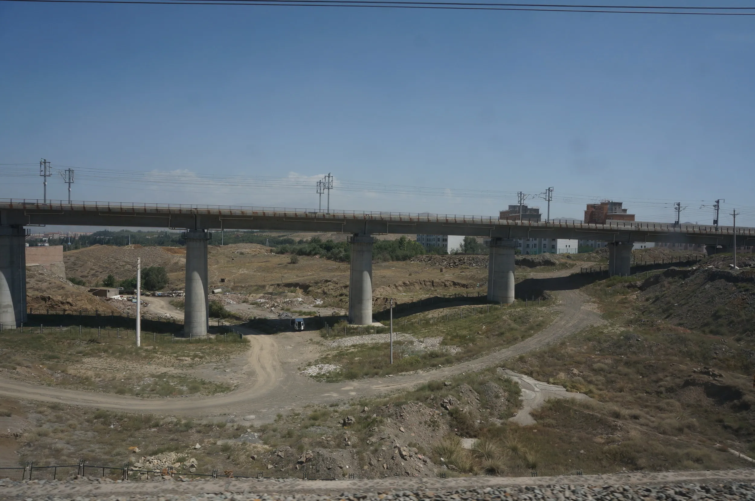 トルファン~ウルムチ間の車窓風景