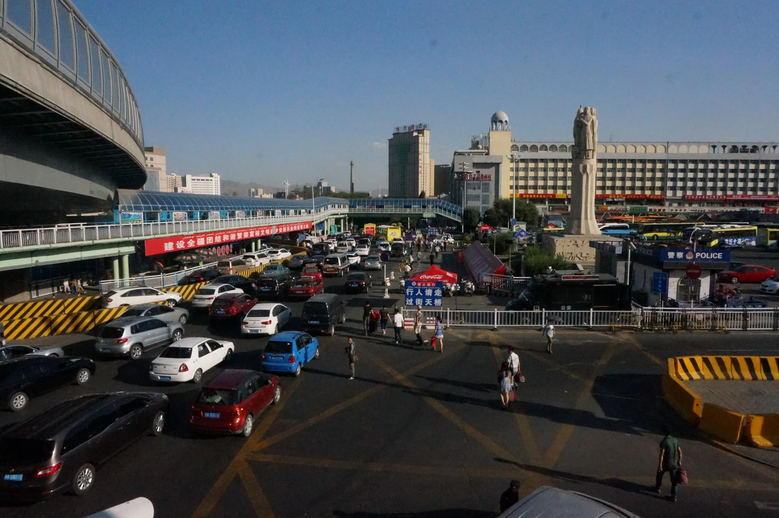 ウルムチ市内を散歩