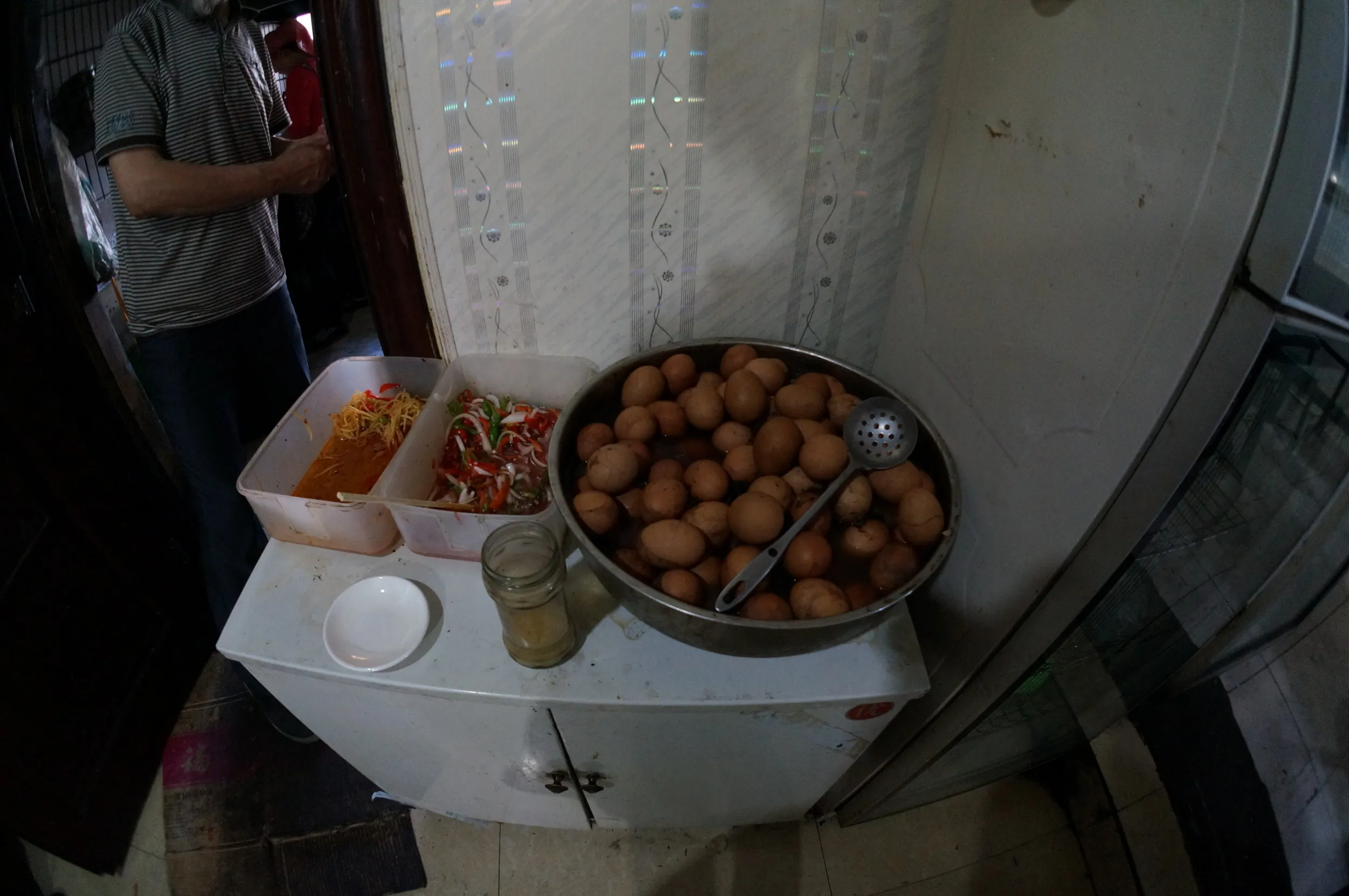 ユース傍の食堂で朝食