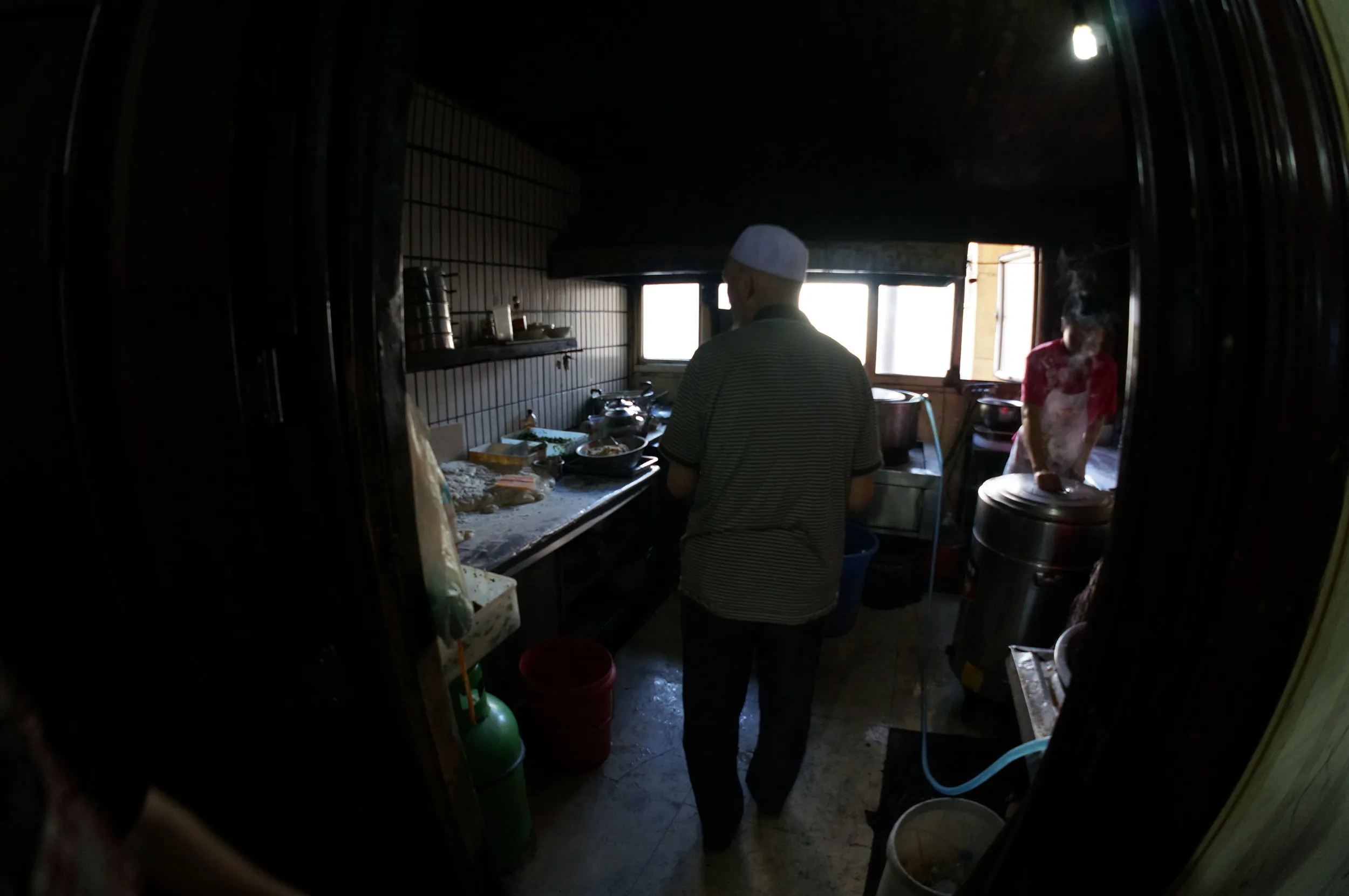 ユース傍の食堂で朝食