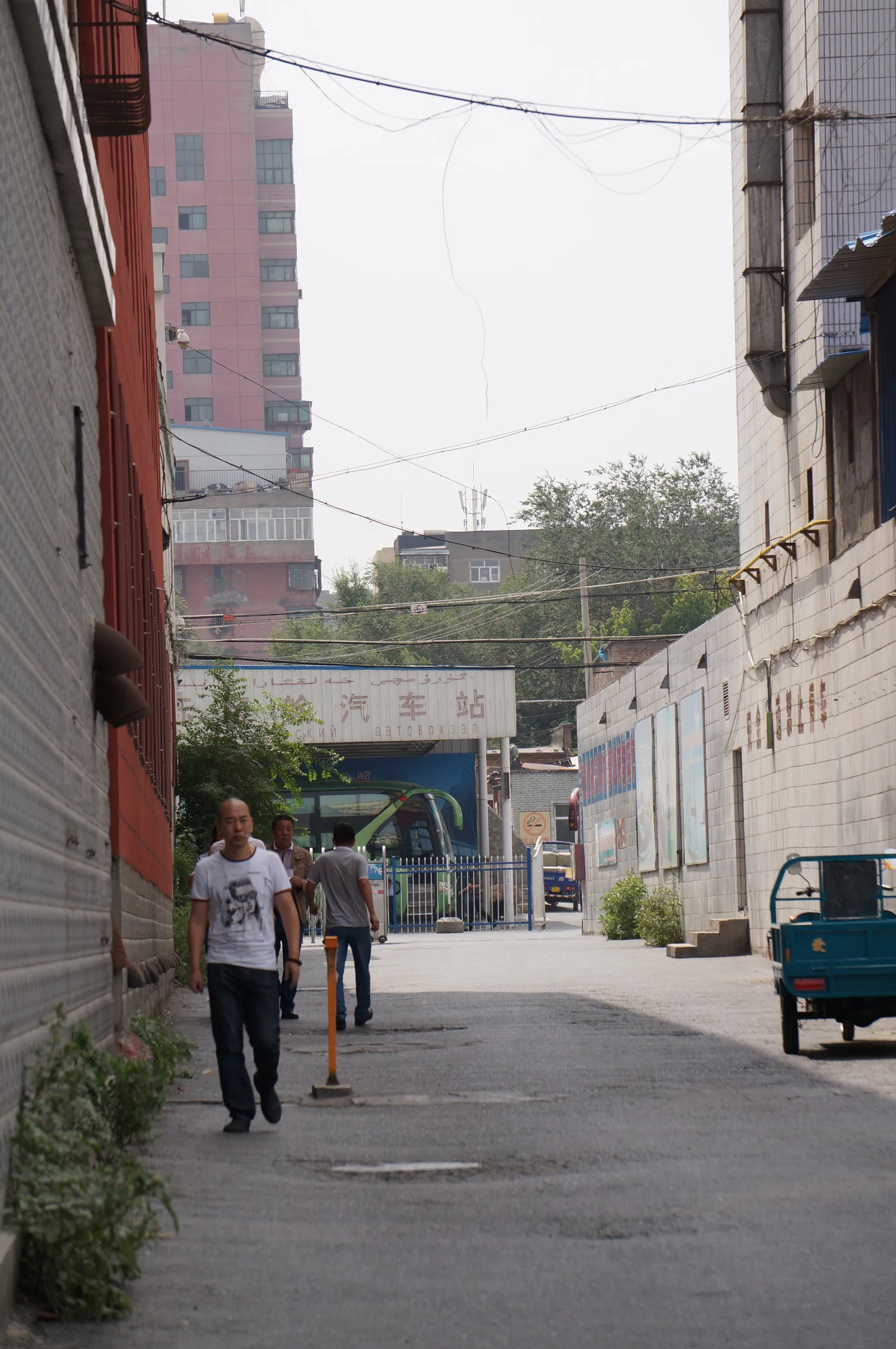 国際バスターミナルへ向かう