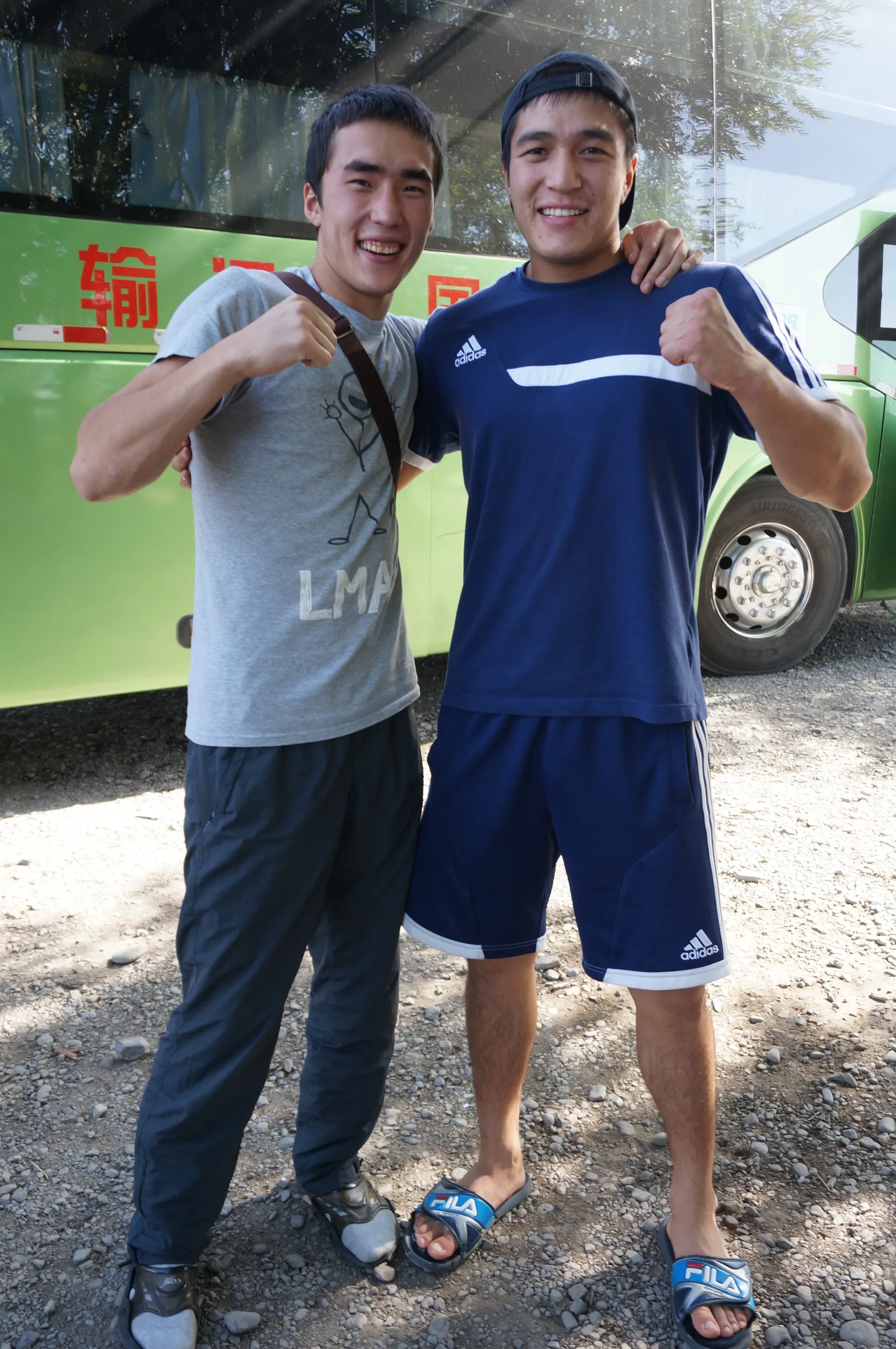 カザフ族？の人を機縁撮影