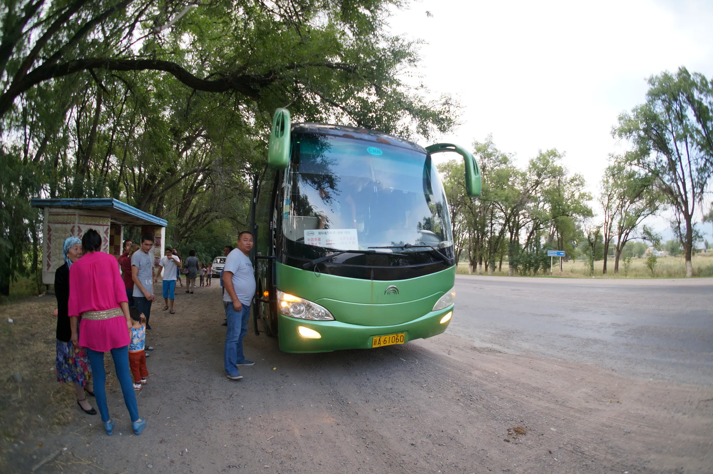 エフゲニエフカ（Евгеньевка）付近で小休憩