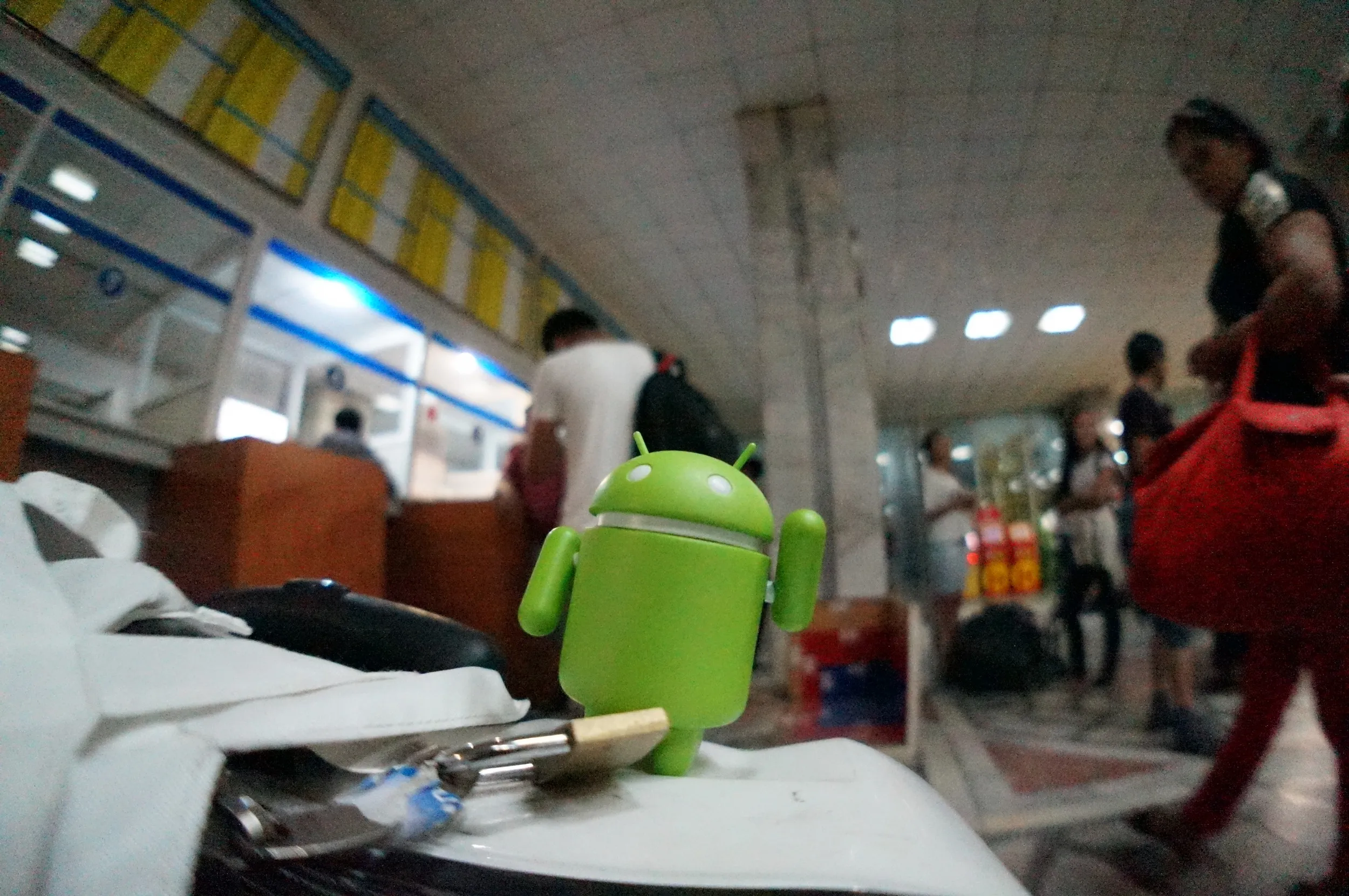 ドロイド君が記念撮影