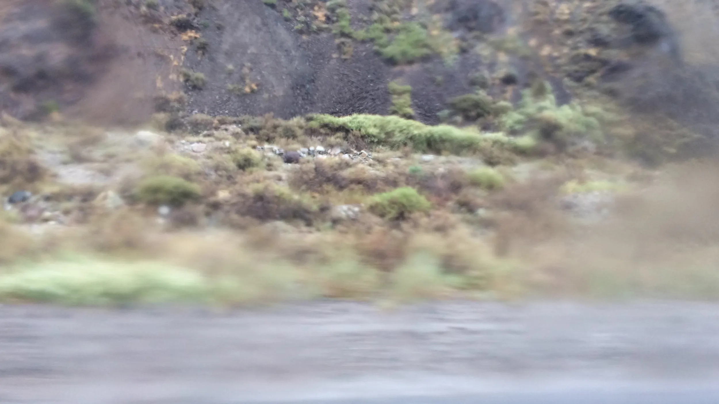 雨の降る荒涼とした砂漠と大地