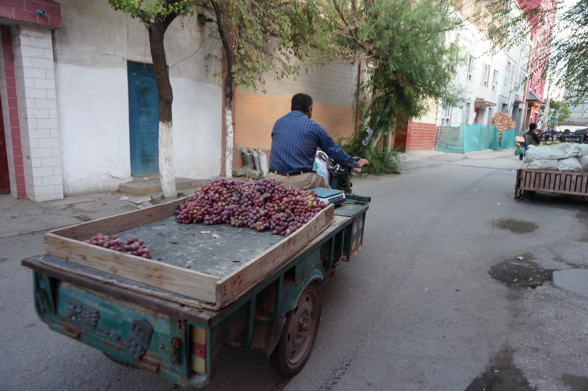 付近を行く三輪車