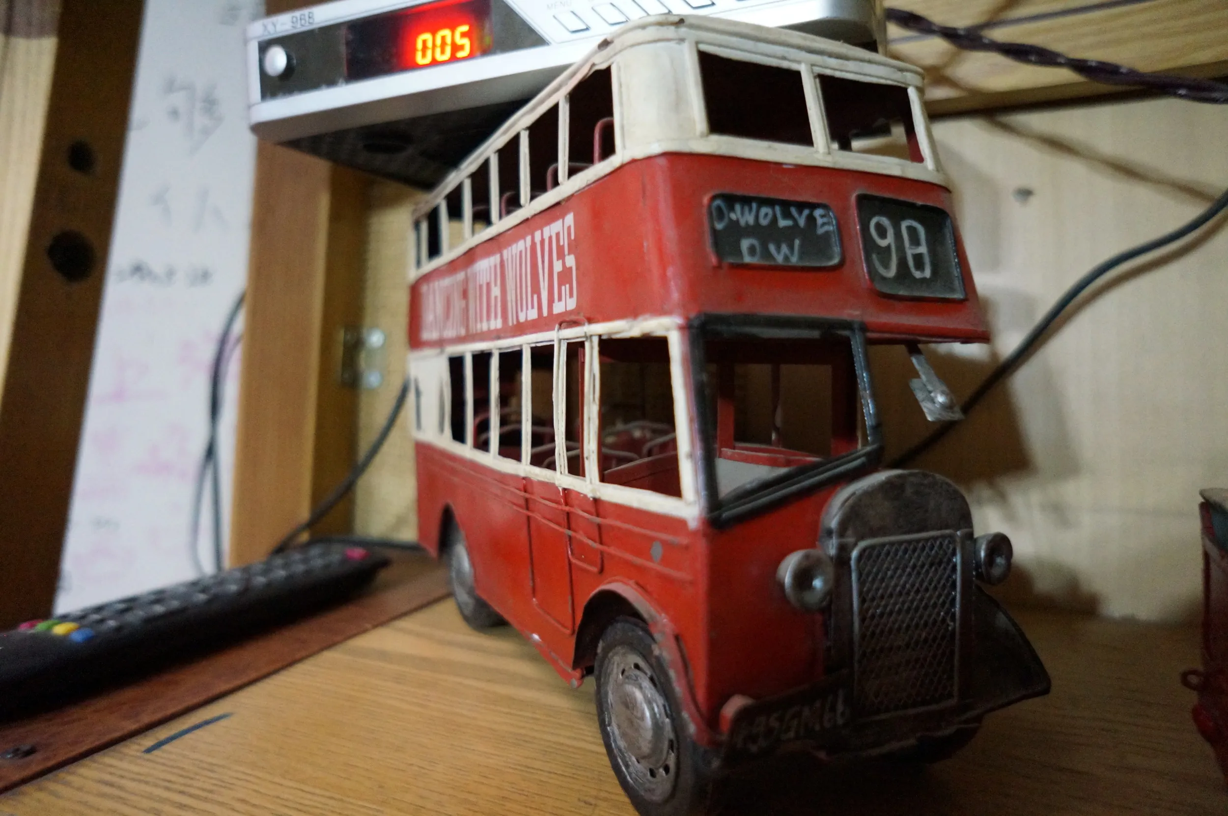 二階建てバスの模型