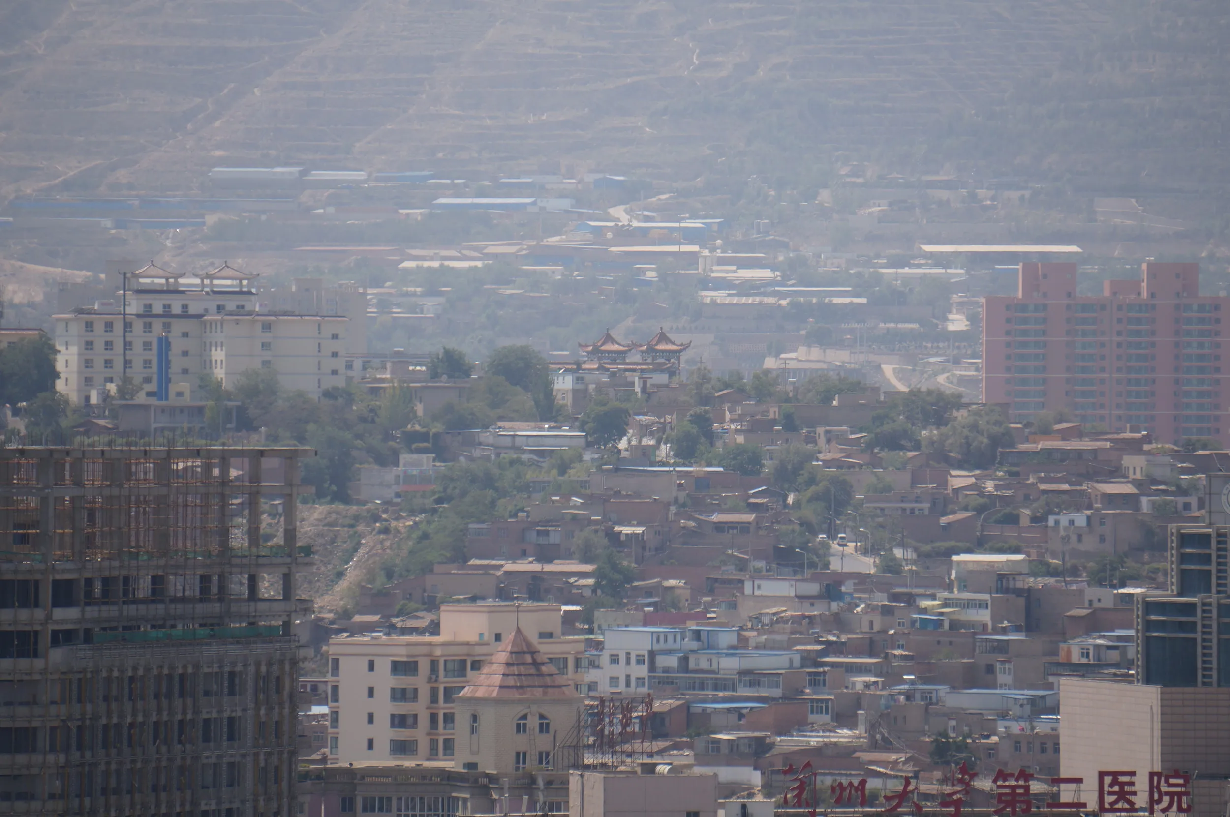 蘭州市内を撮影