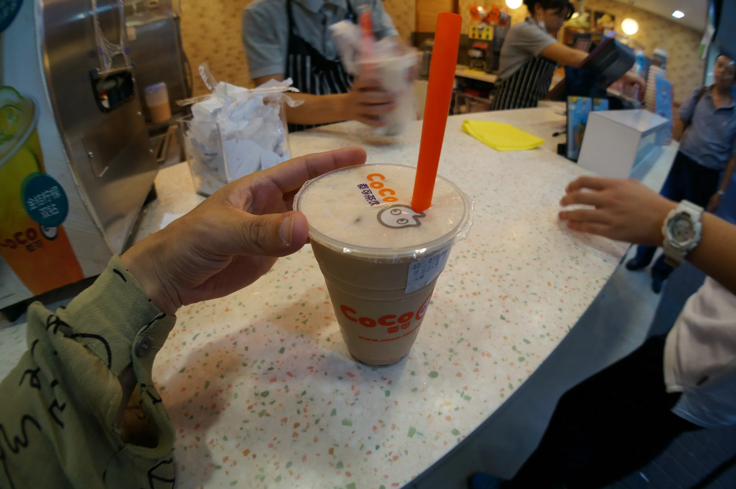 CoCoで砂糖抜きのミルクティーを注文