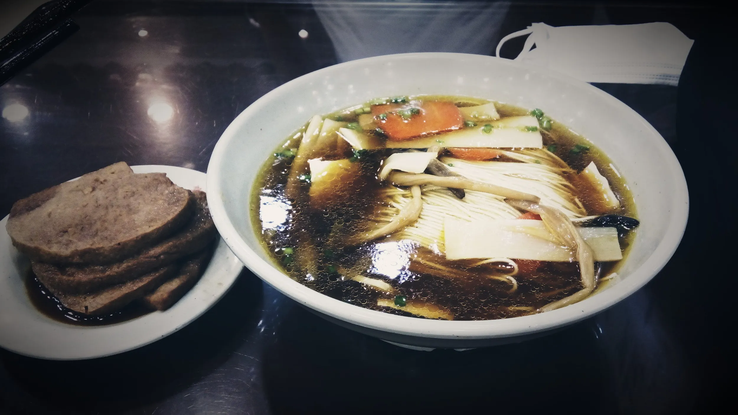 素鶏(豆腐製品)麺