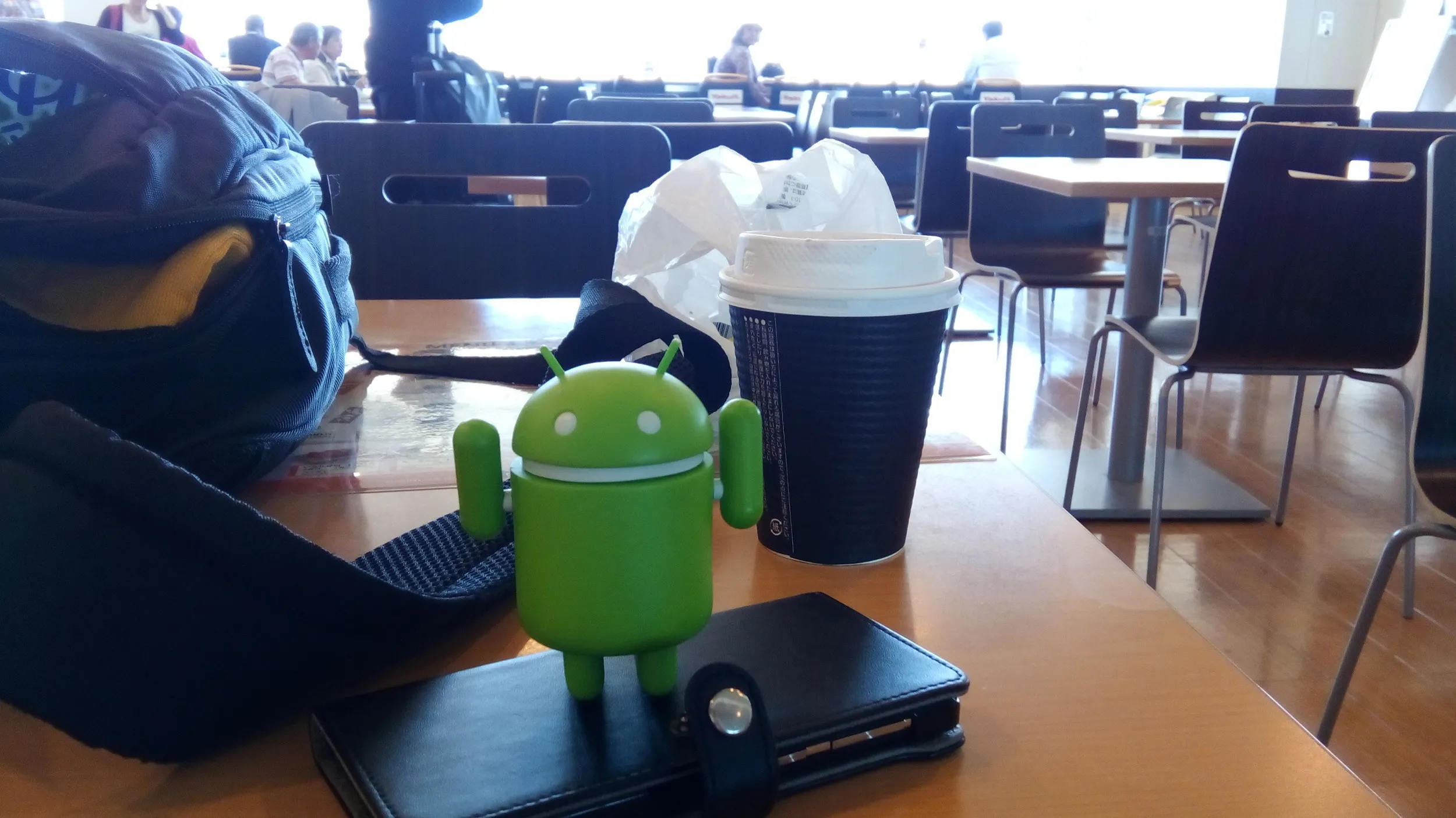 茨城空港でドロイド君