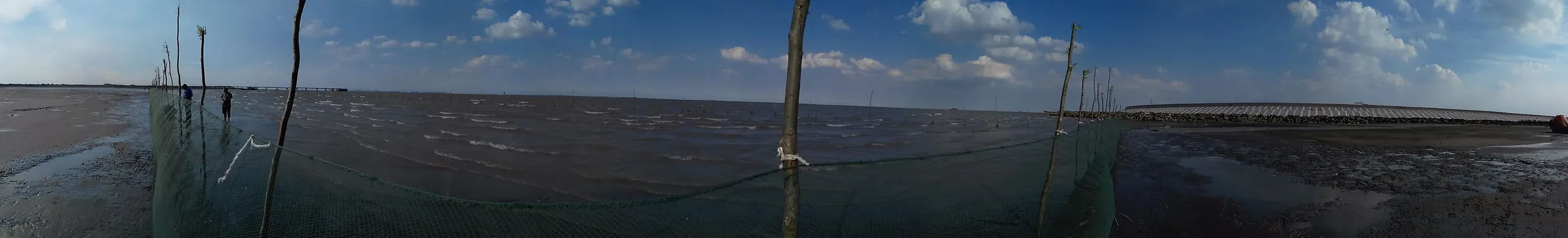 長江河口のパノラマ