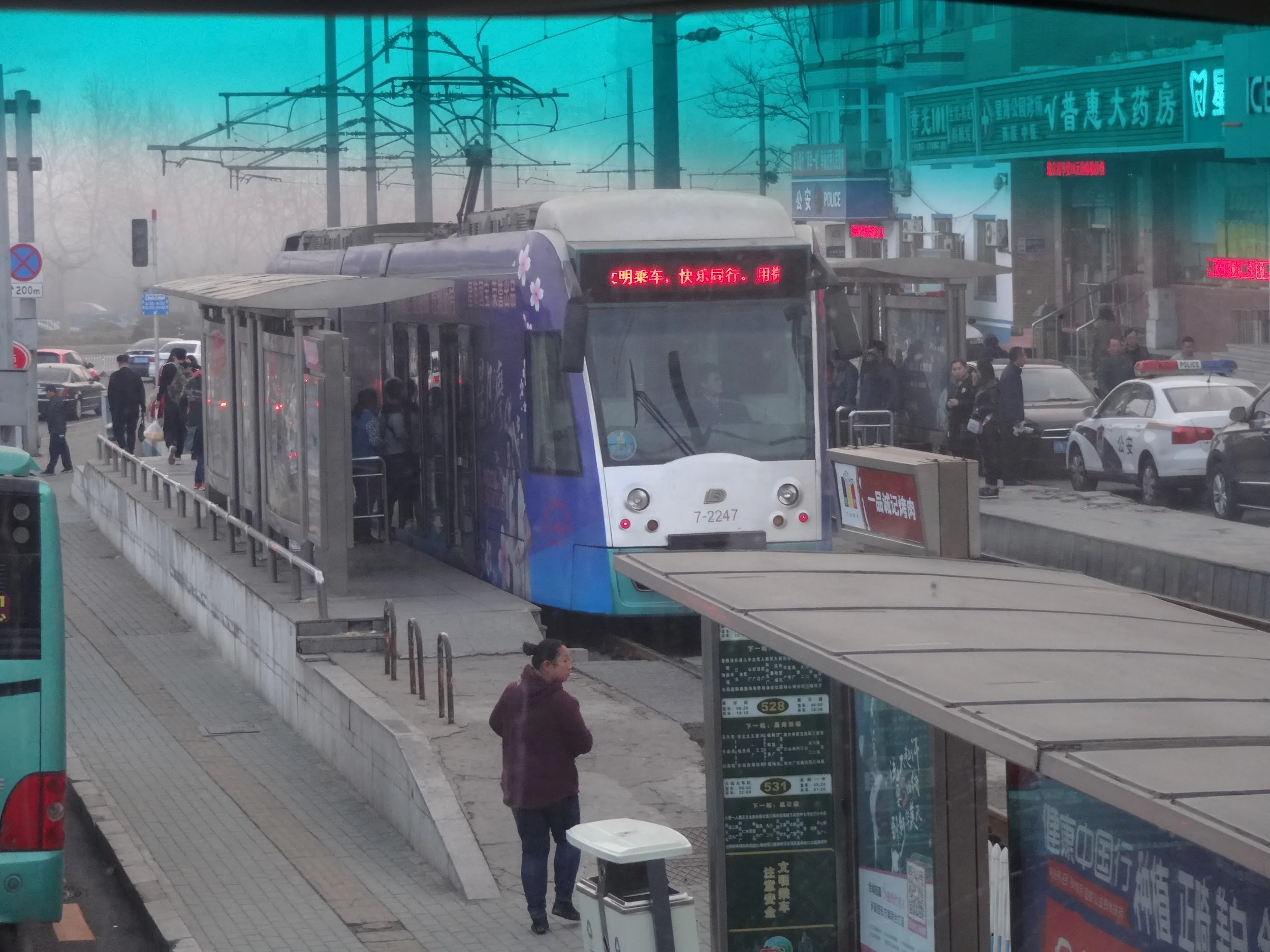 大連のトラム（路面電車）