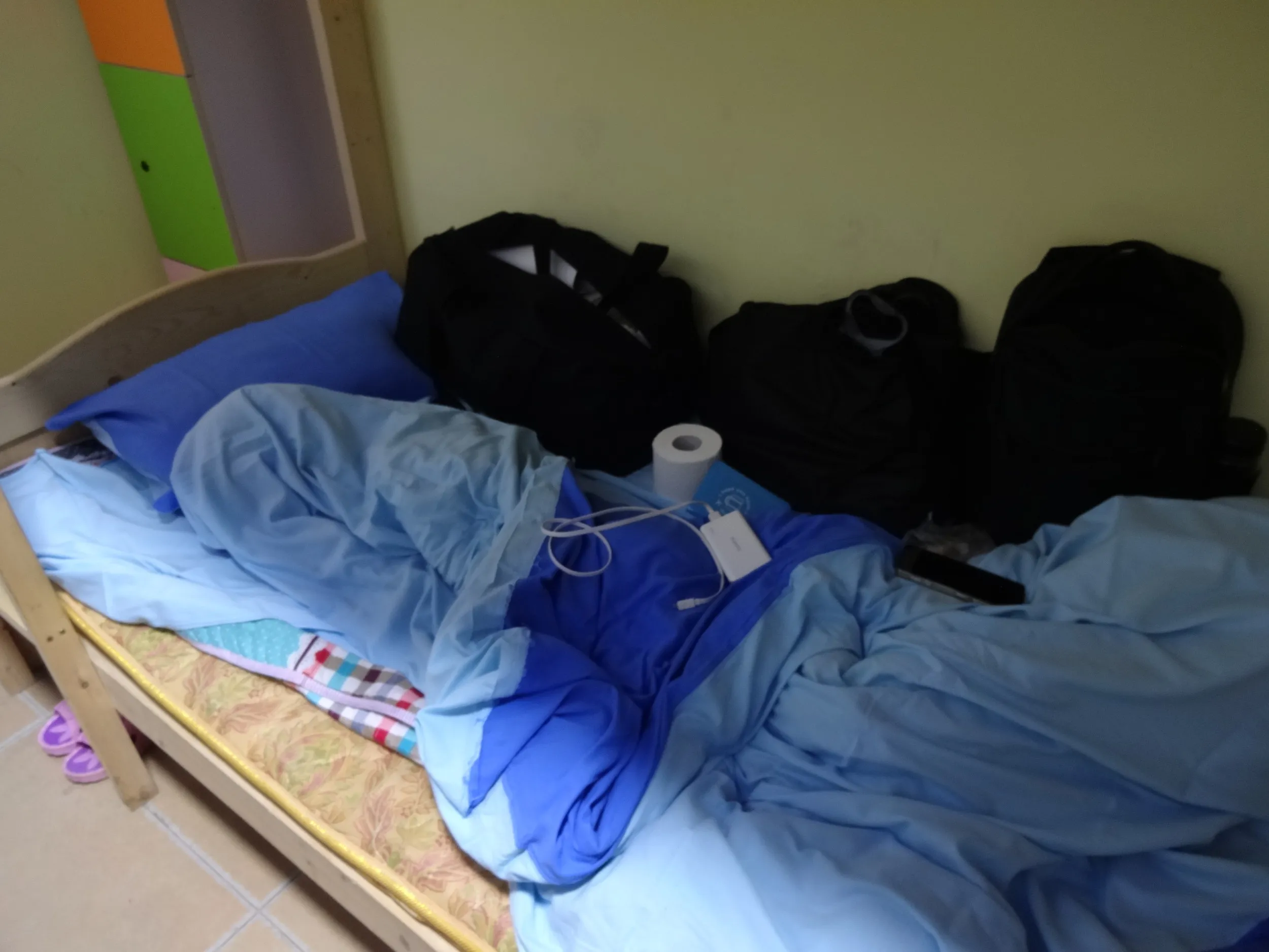 ユースホステルの内部