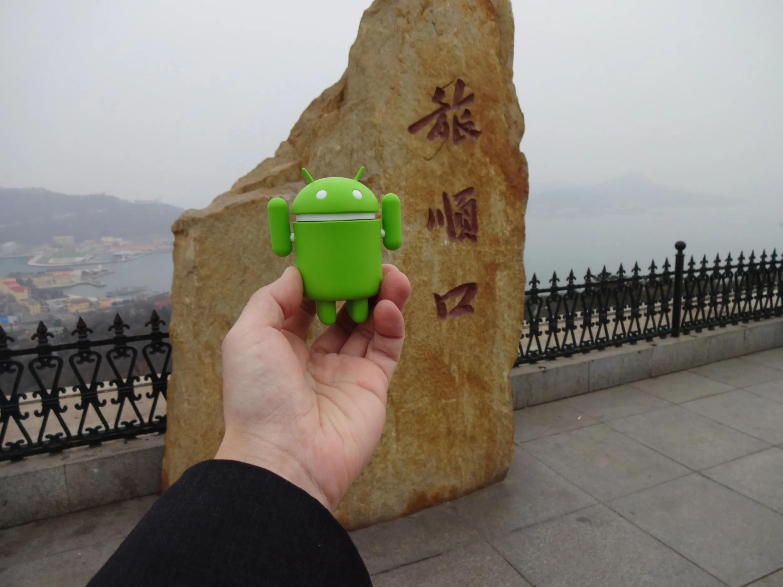 ドロイド君が記念撮影