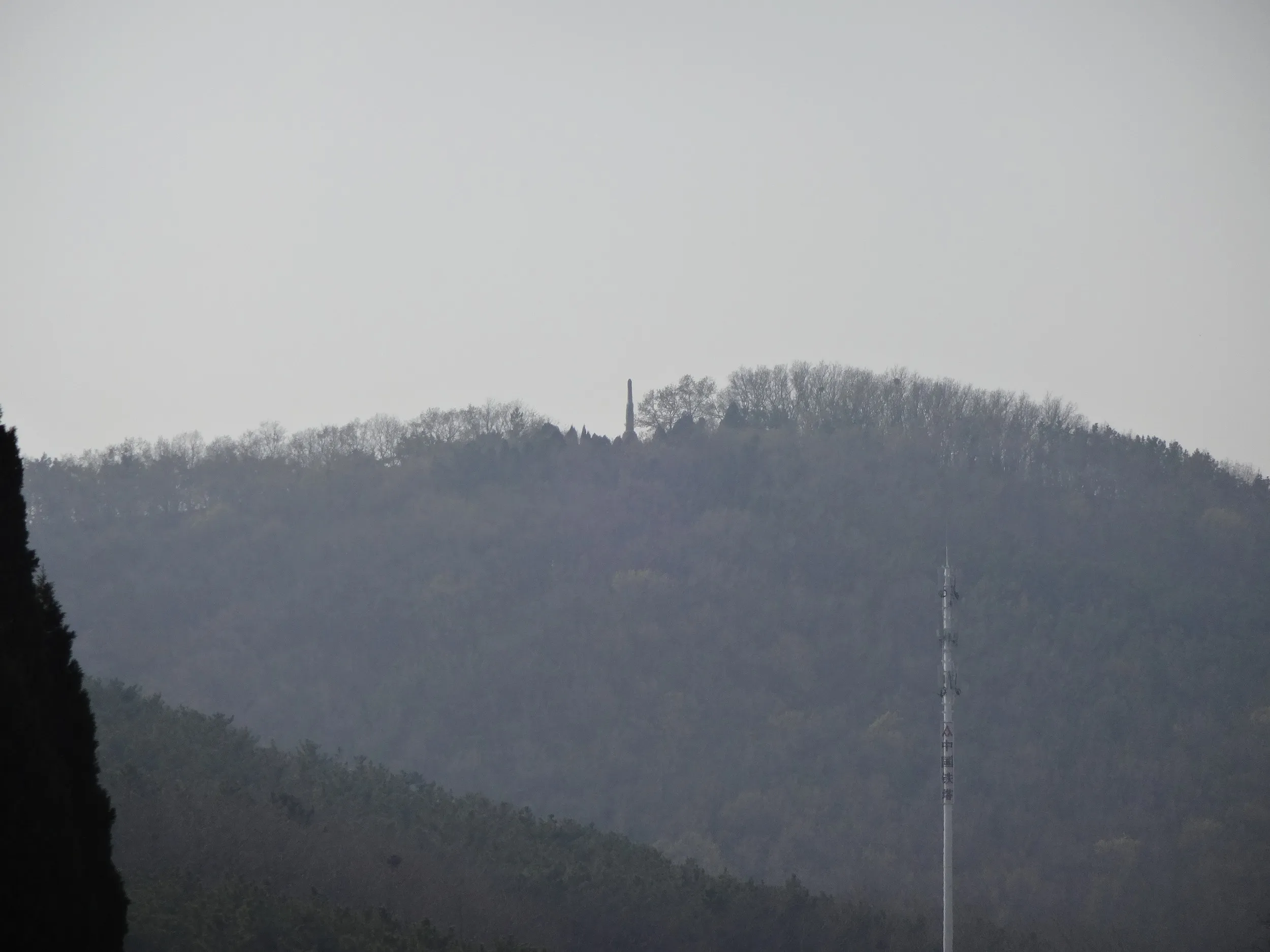 麓から見る爾霊山