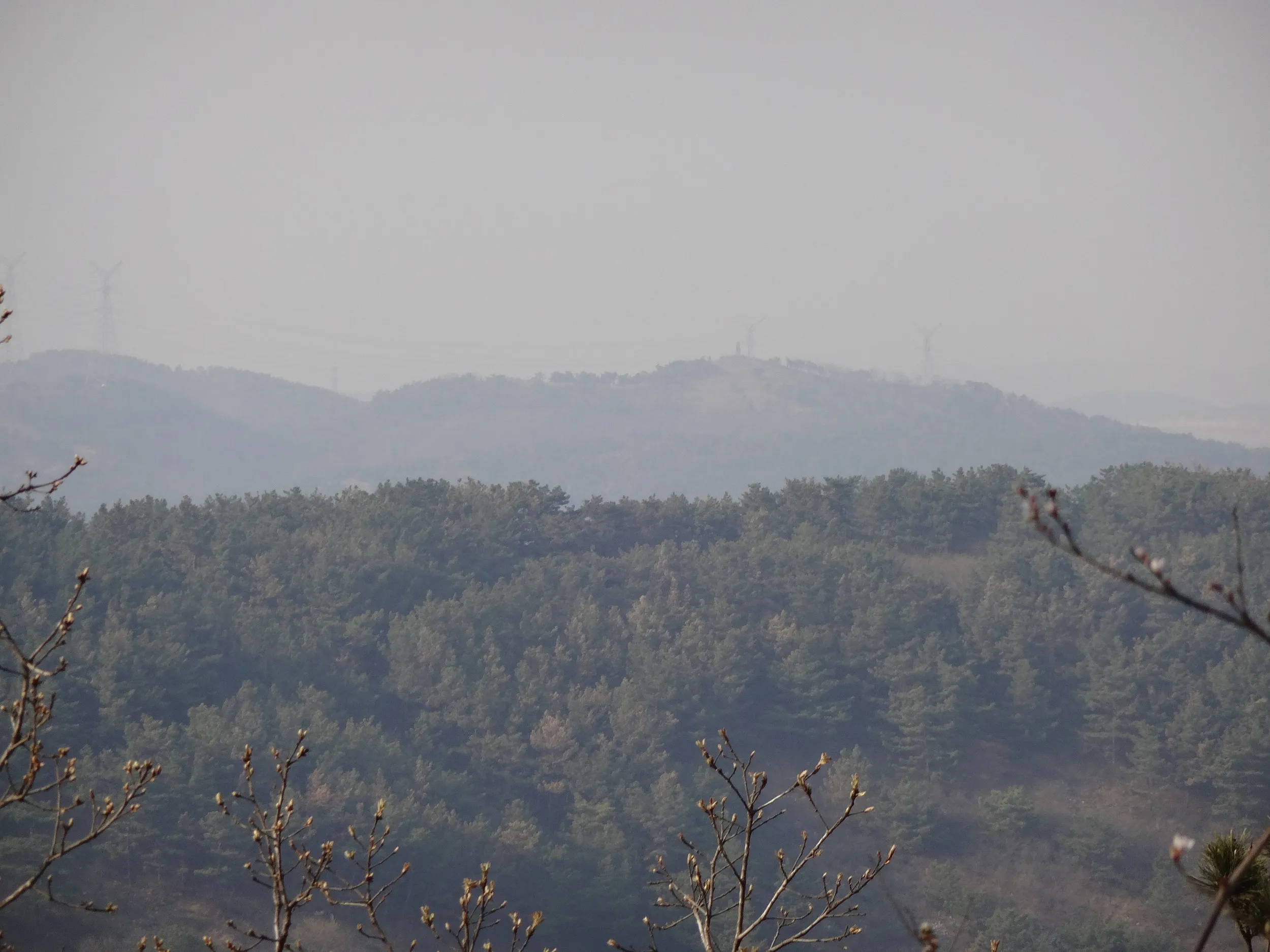 慰霊塔付近からの風景