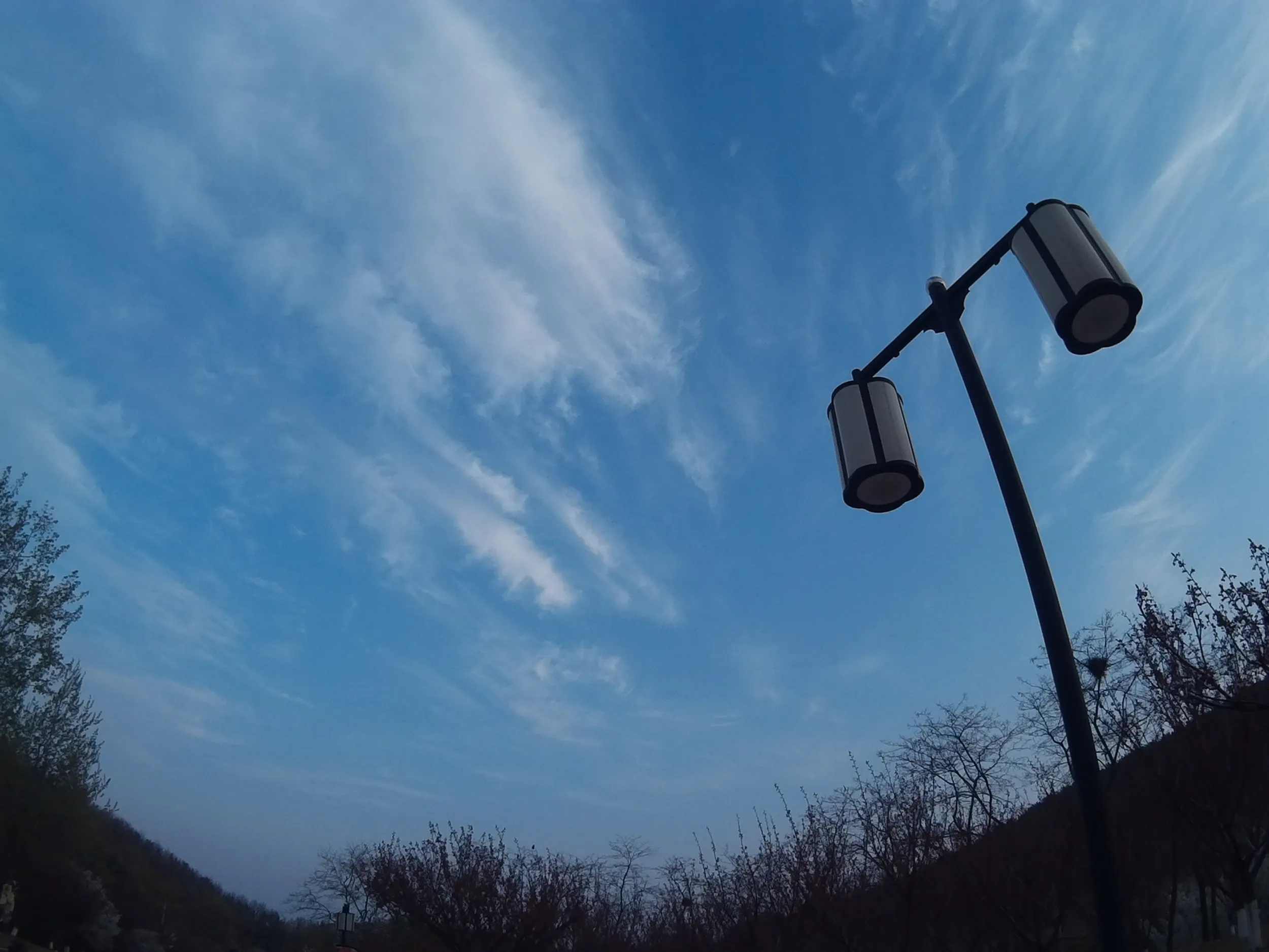 麓の屋台と路面電車