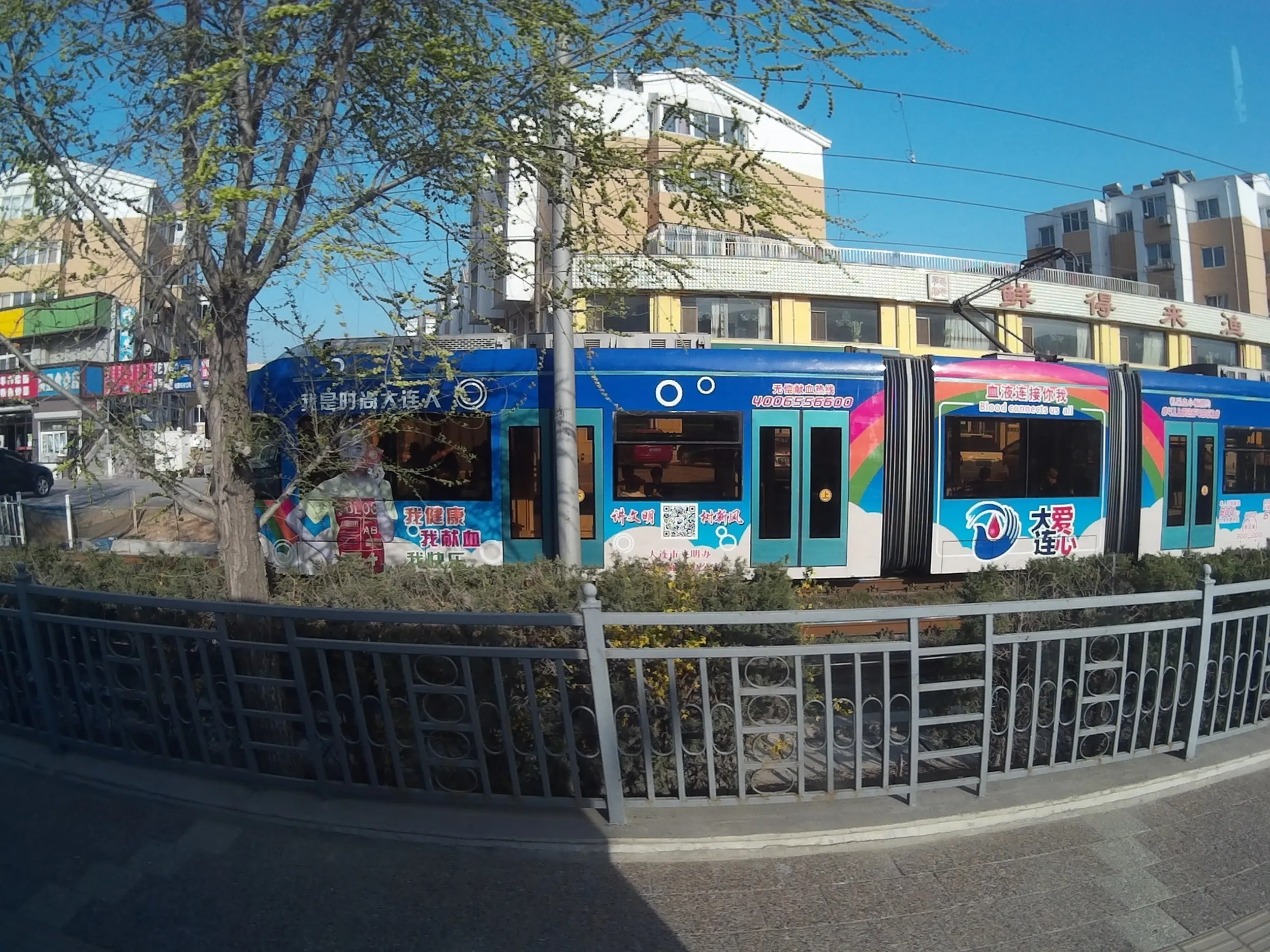 大連市内の路面電車