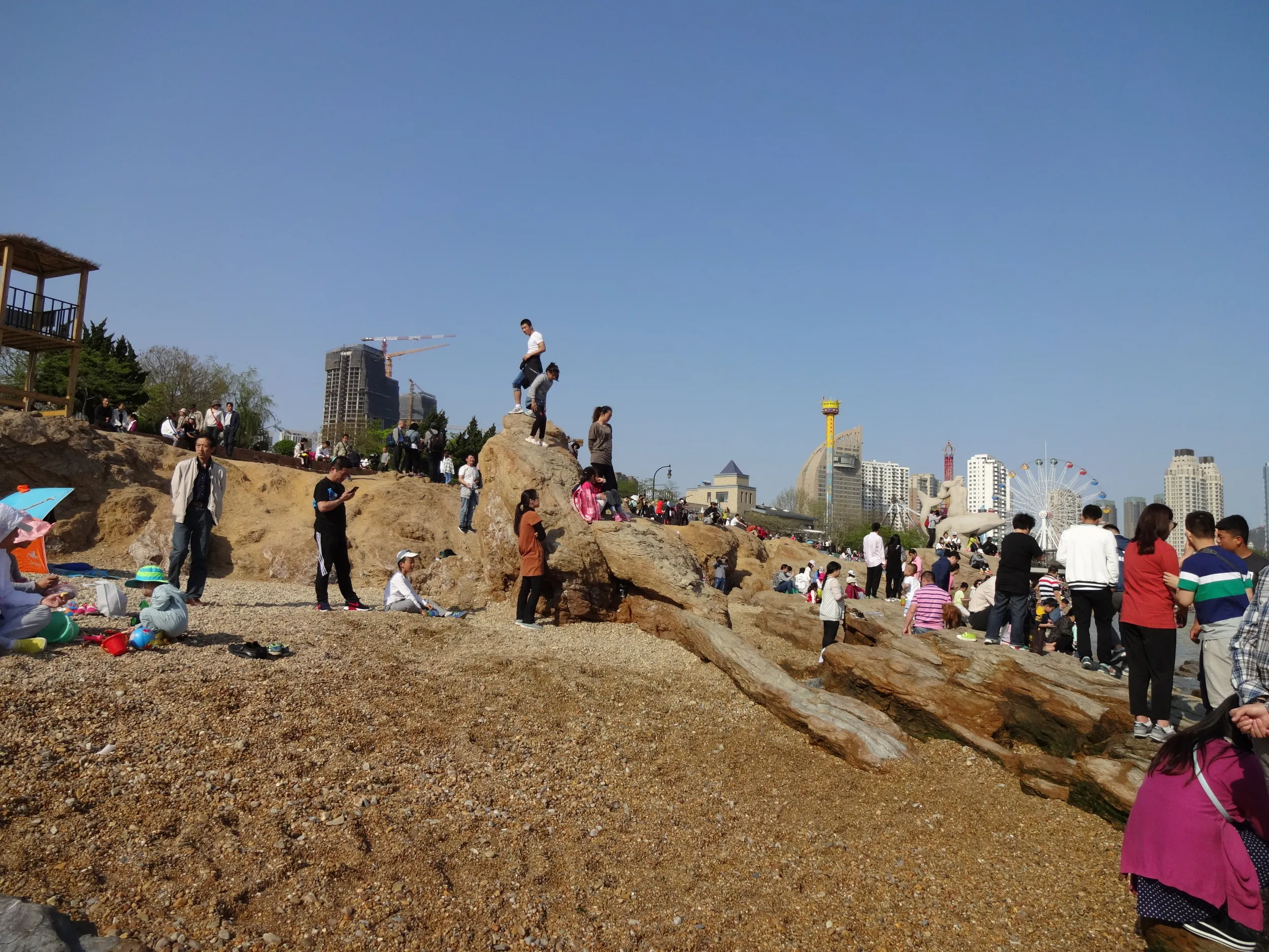 星海公園の海辺