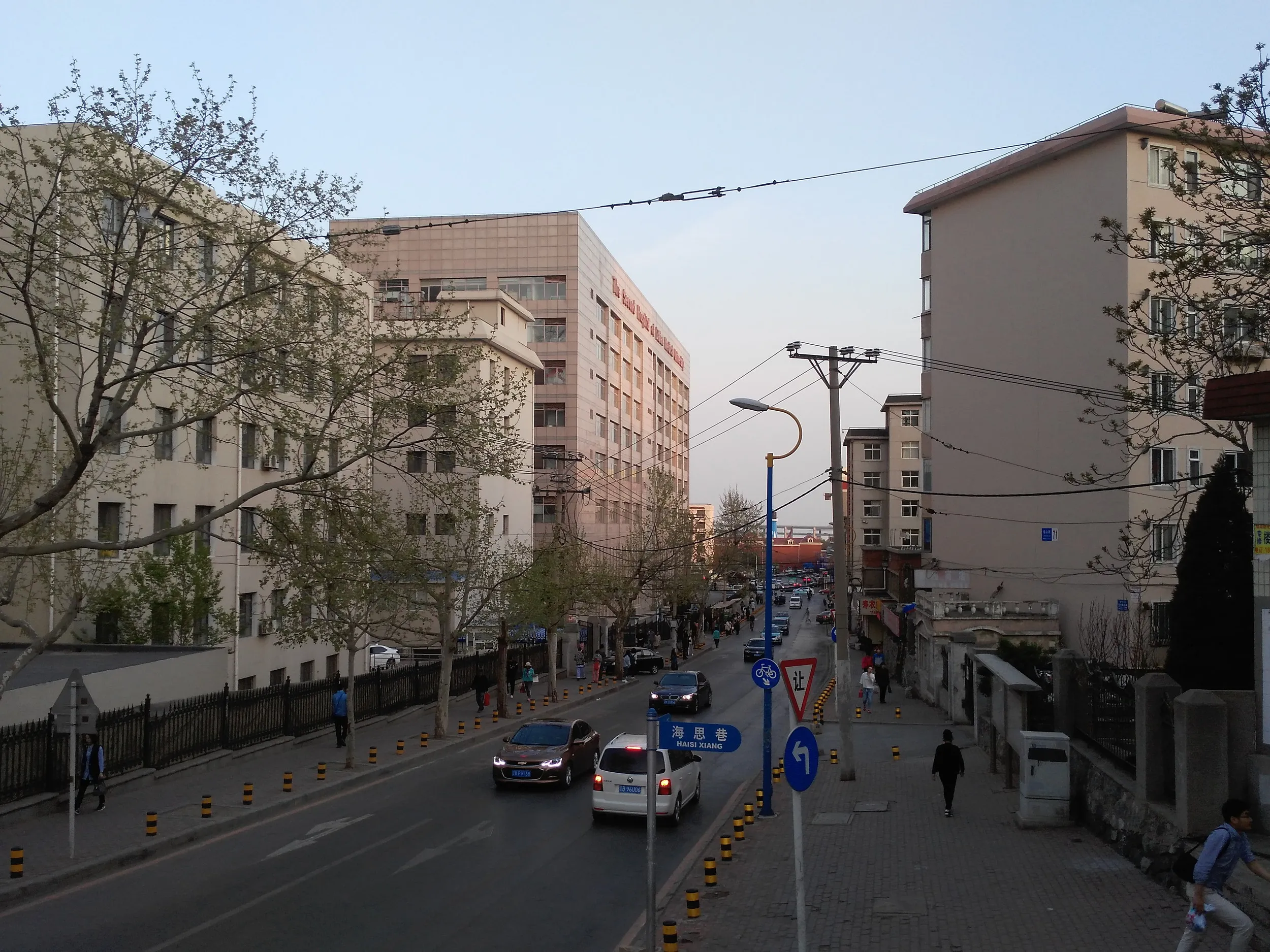 清香拉麺快餐から見た風景