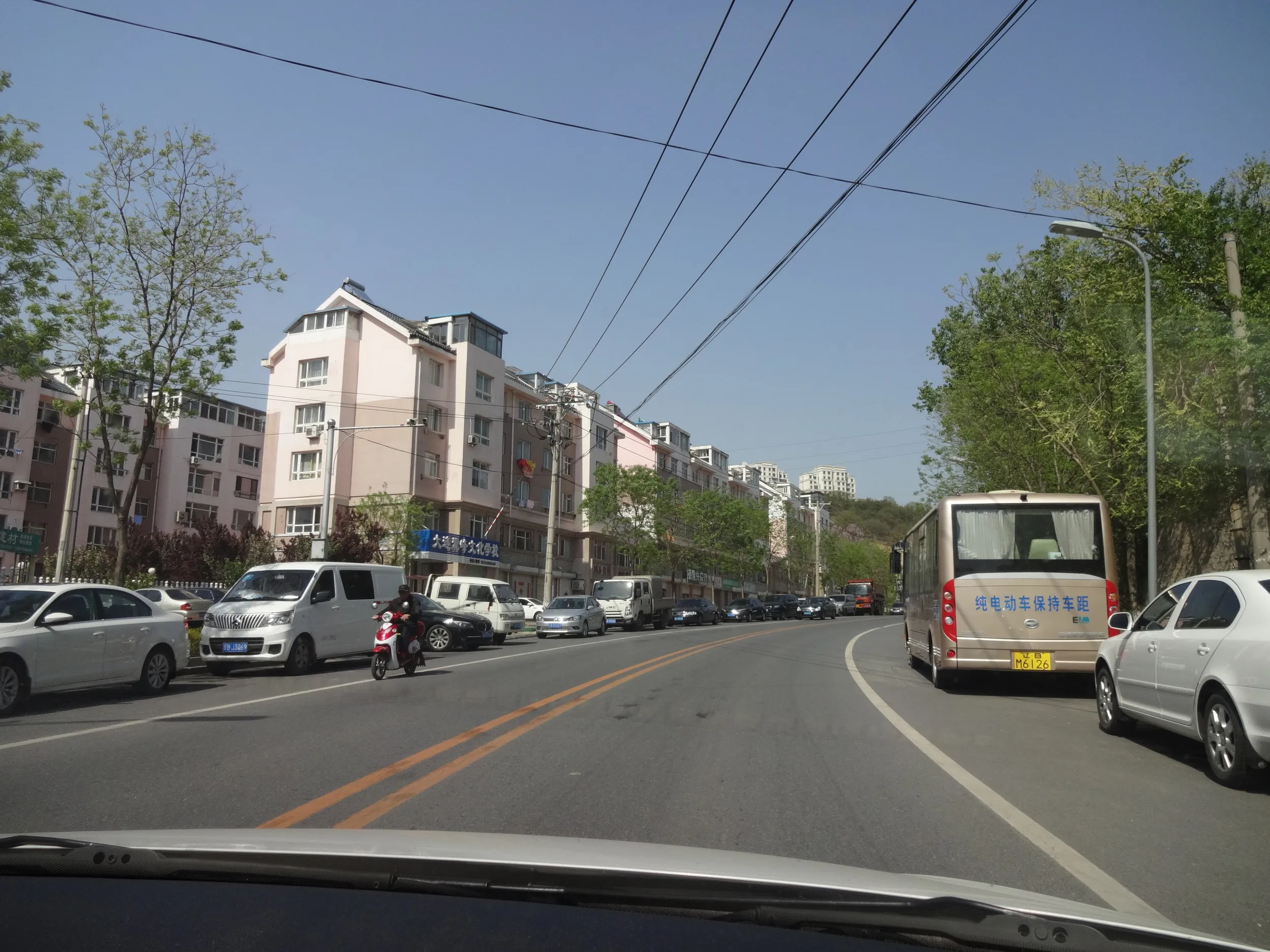 タクシーからの風景