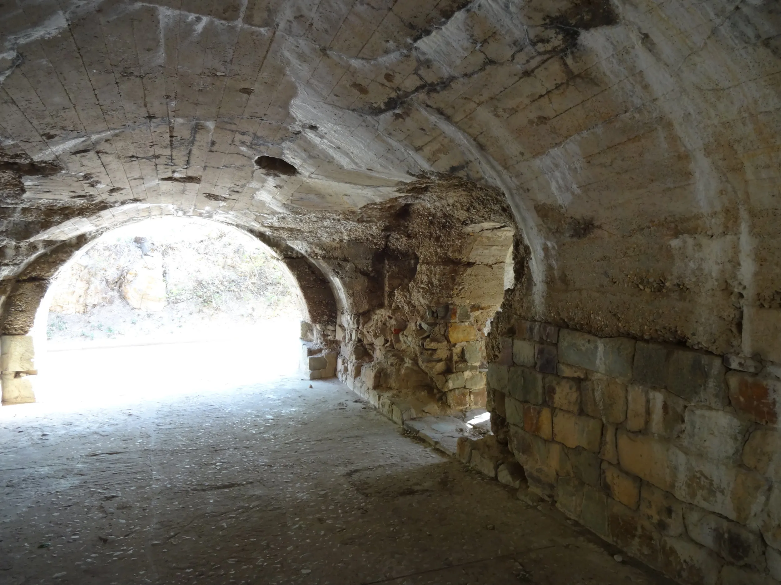 北堡塁の重要施設エリア