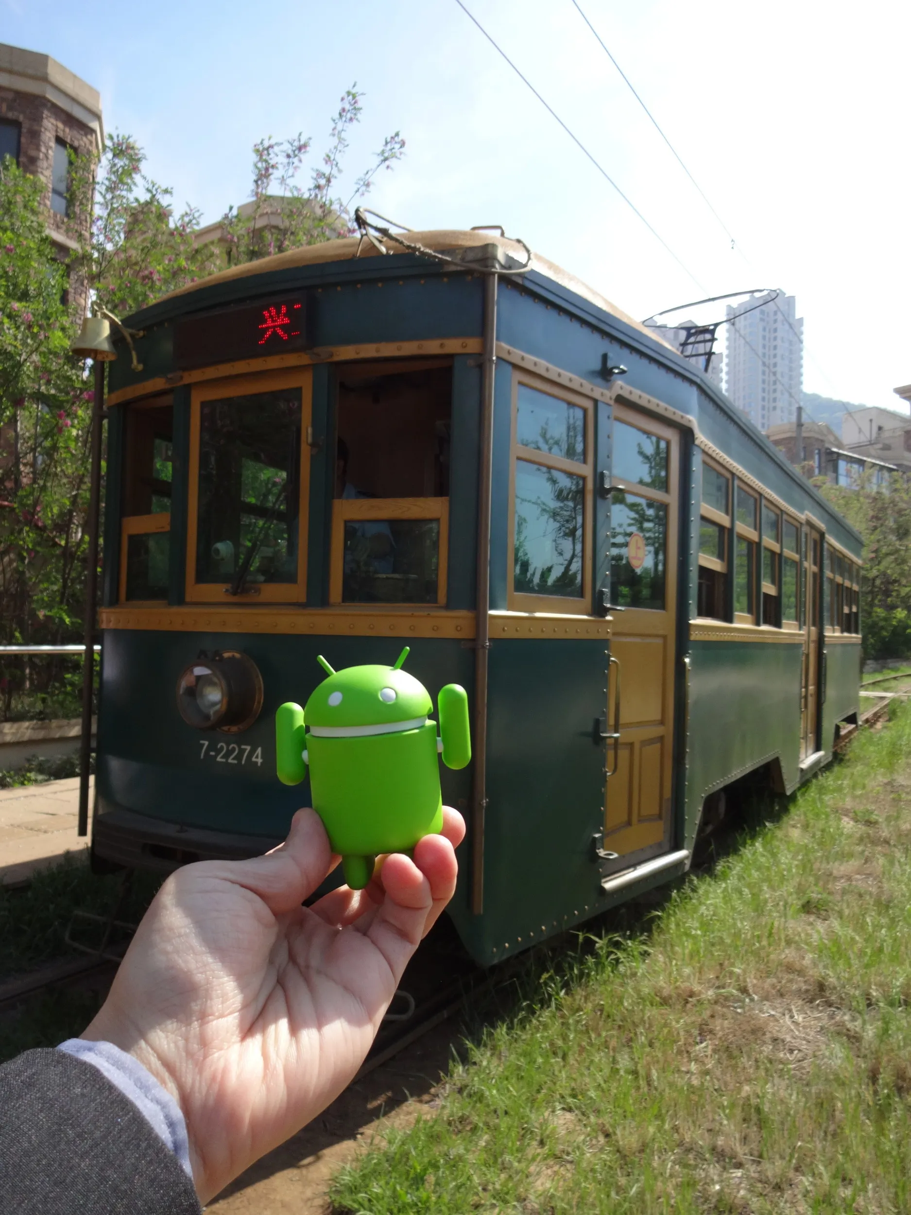 ドロイド君が記念撮影