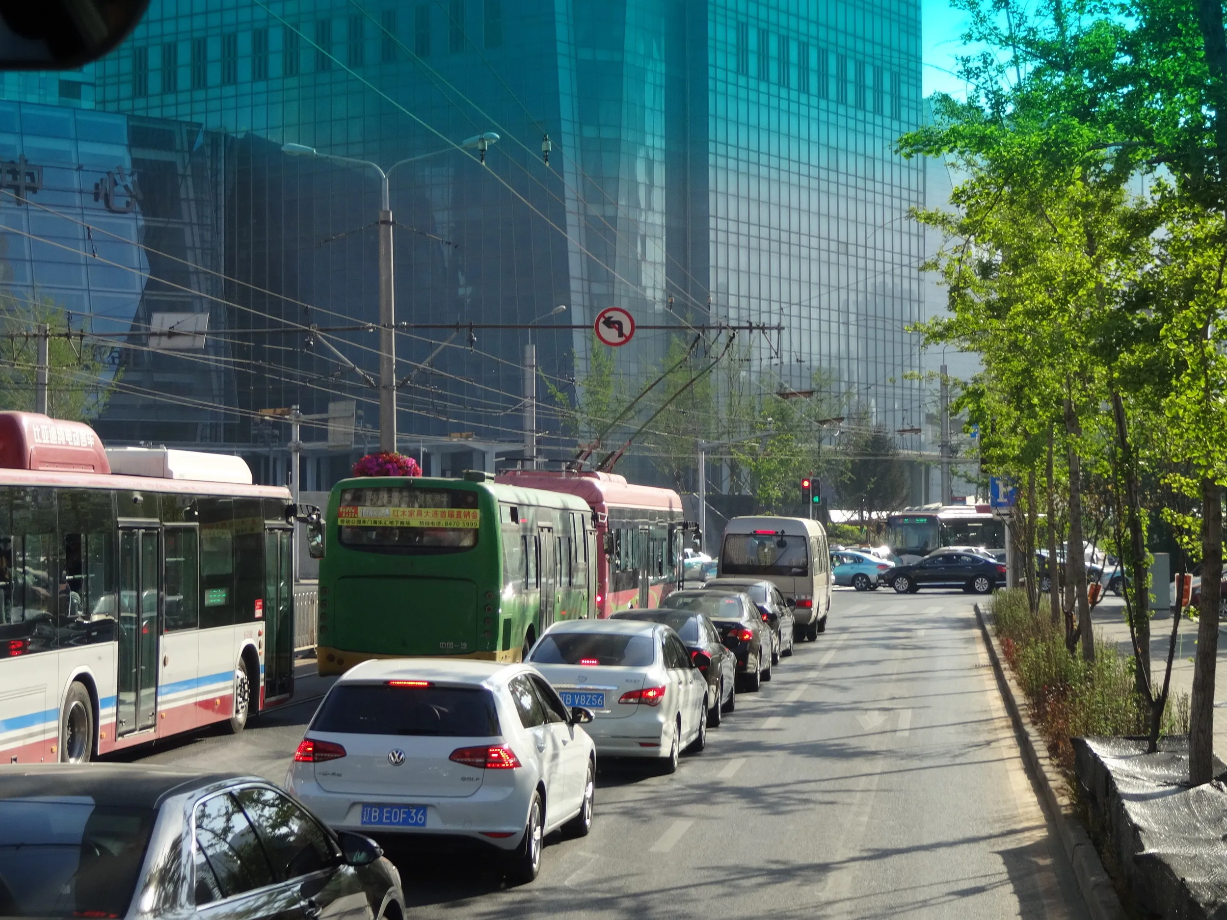 観光バスからの車窓