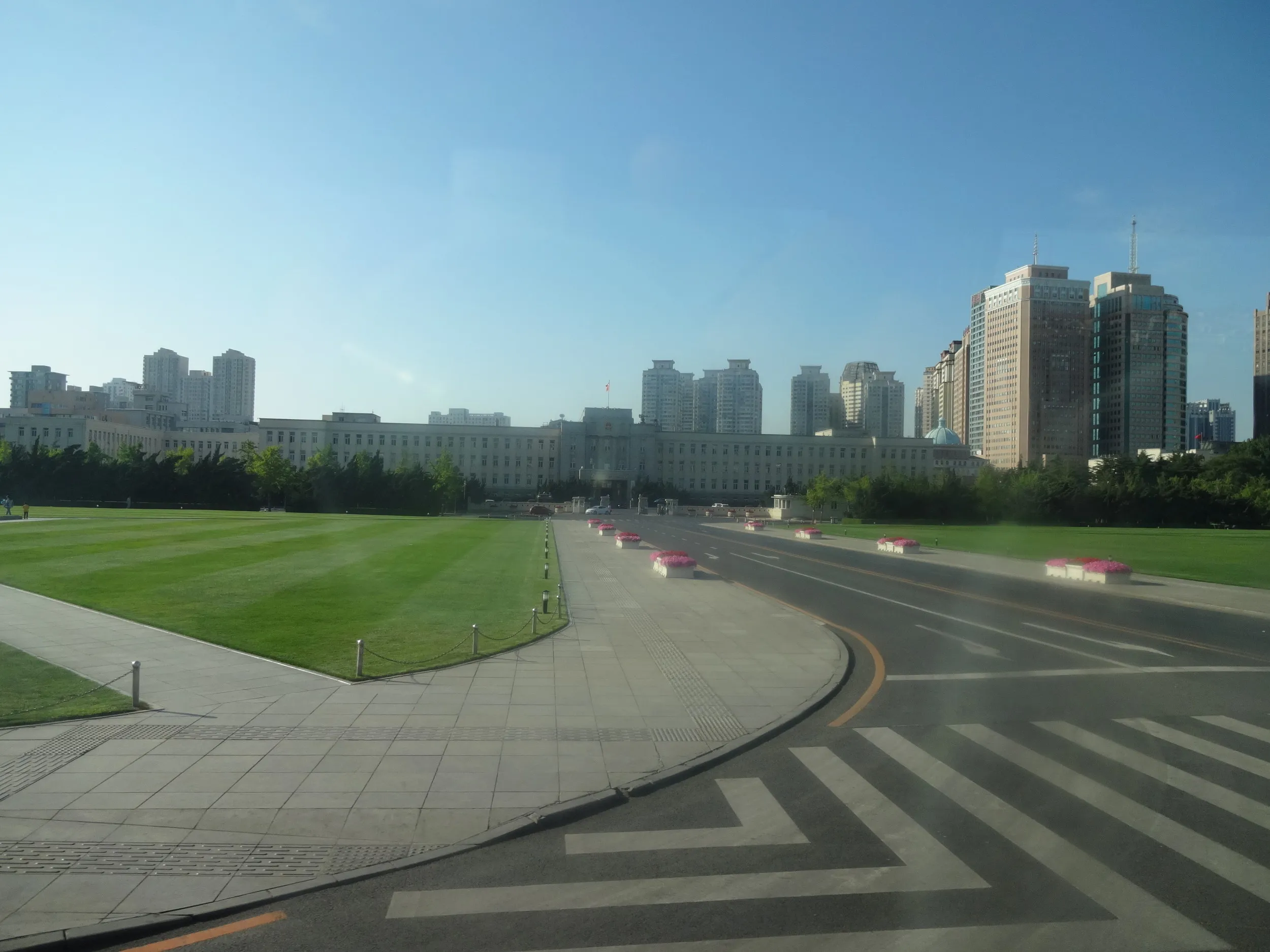 観光バスからの車窓