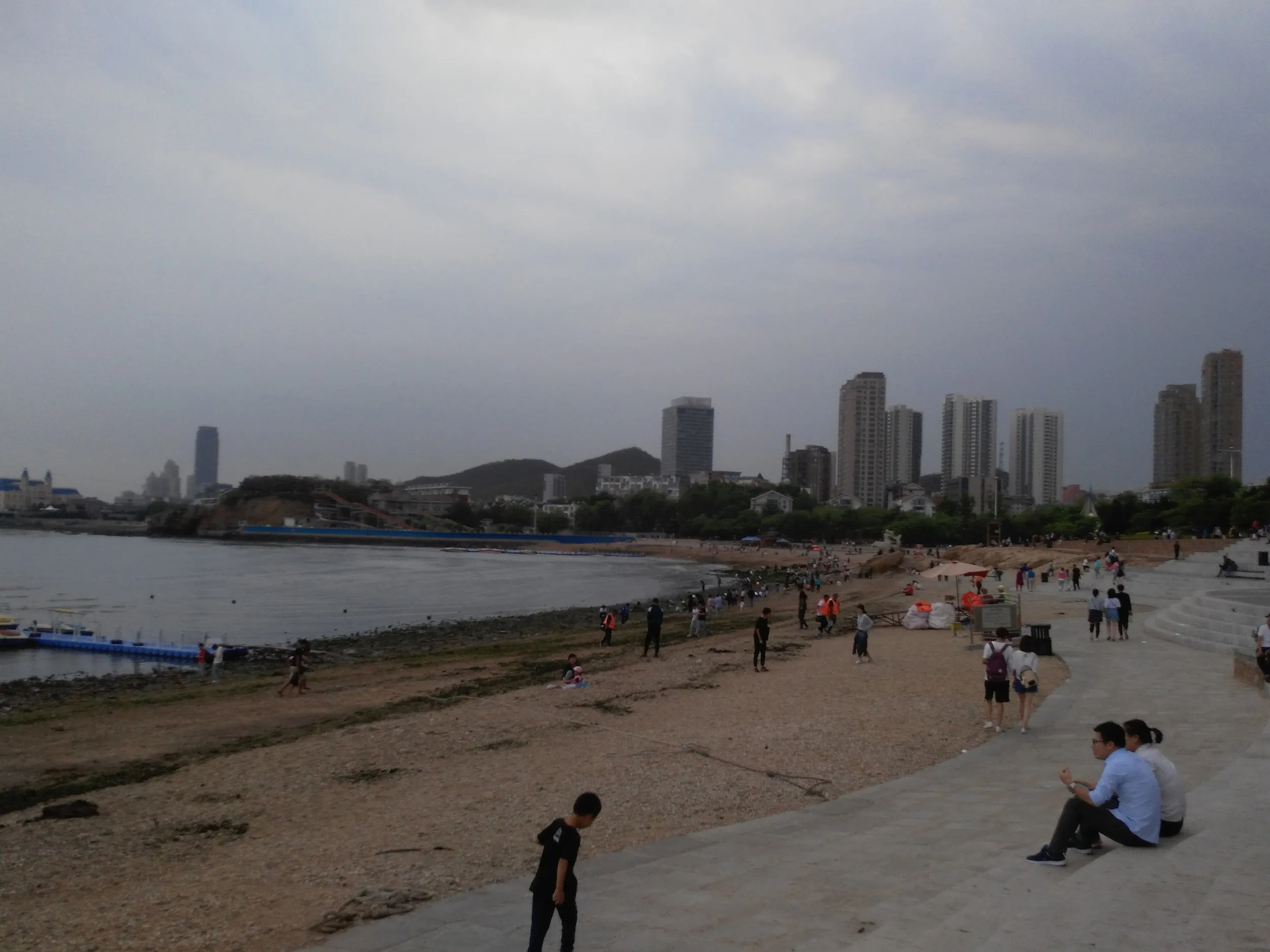 星海公園での潮干狩り