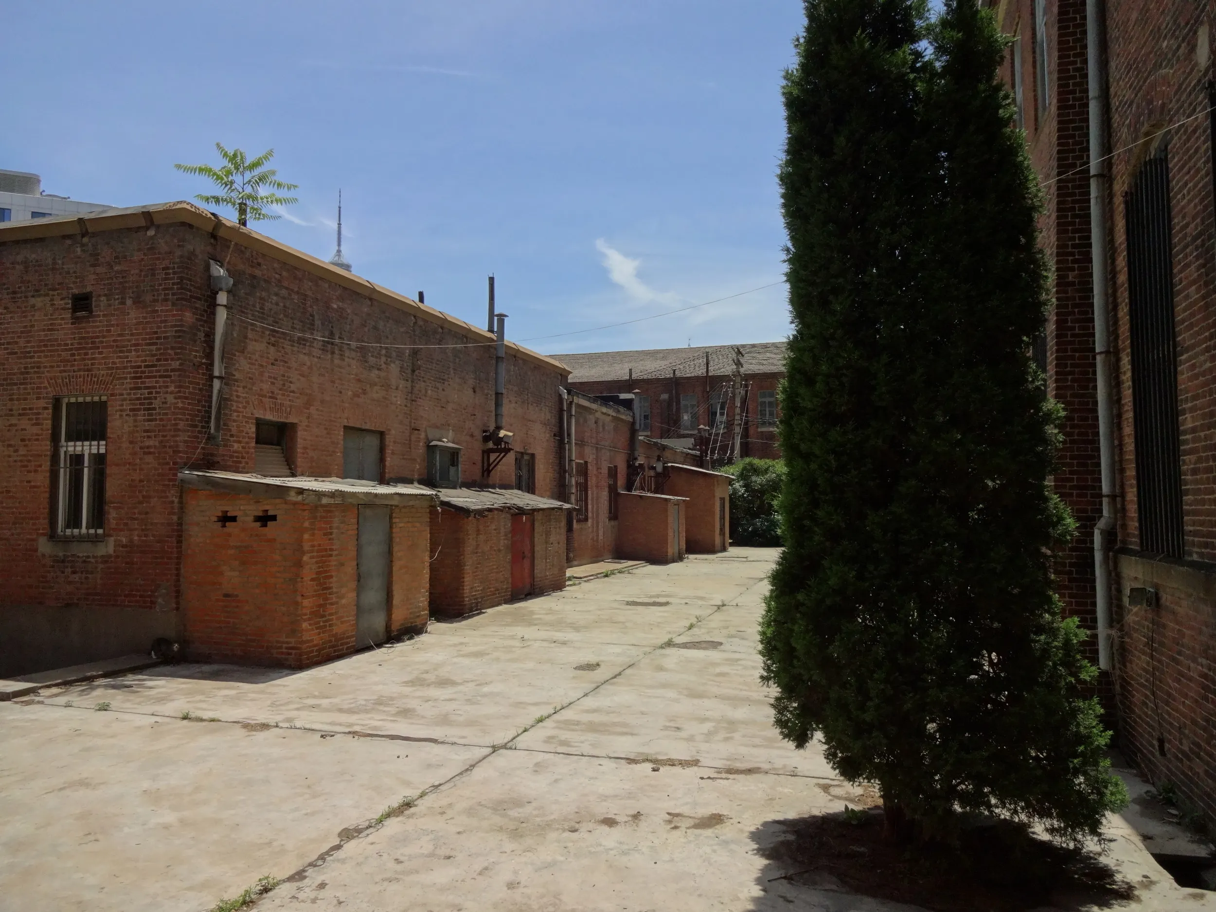 歴史を感じるレンガ造り