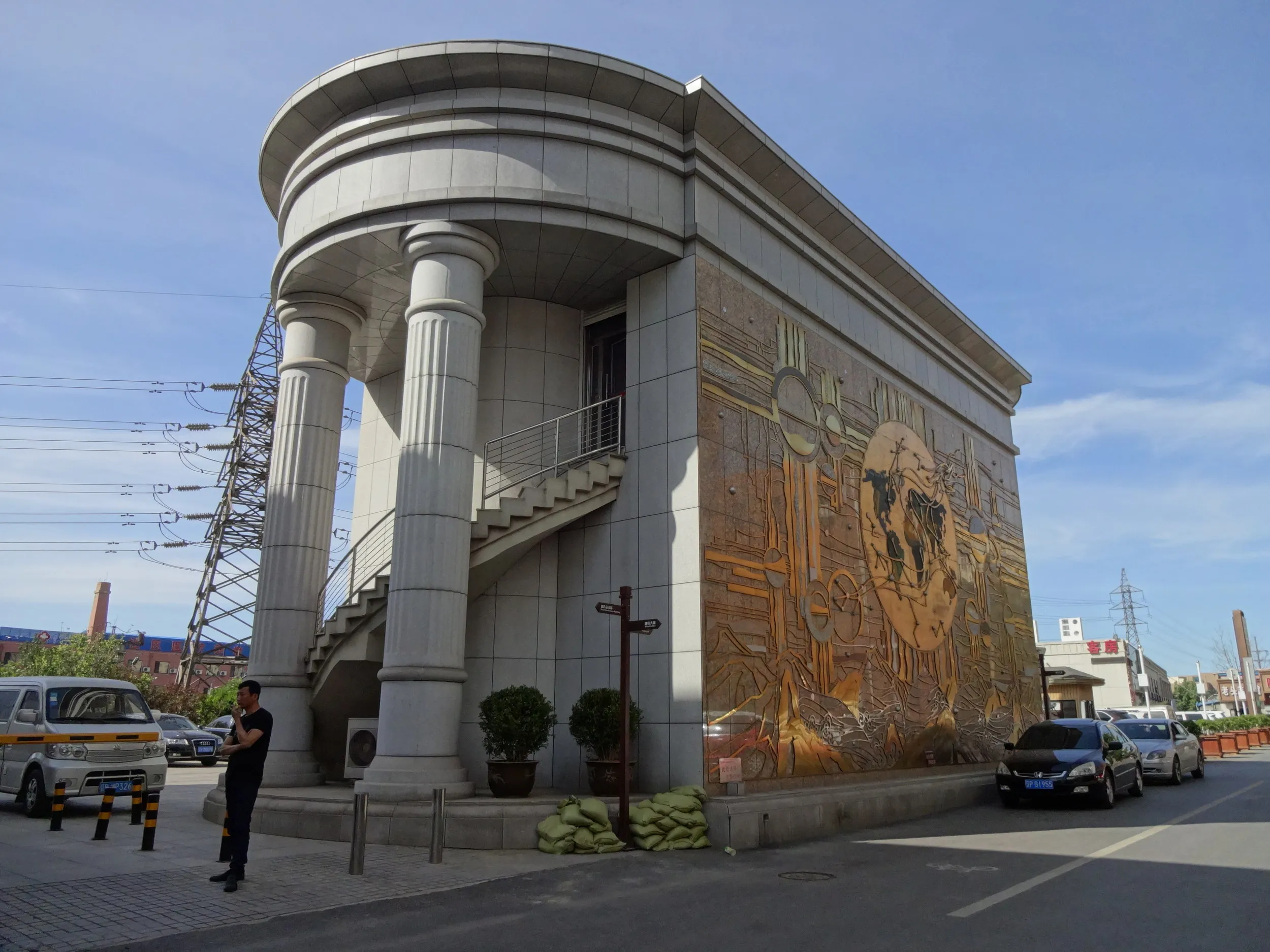 大連駅周辺の街並み
