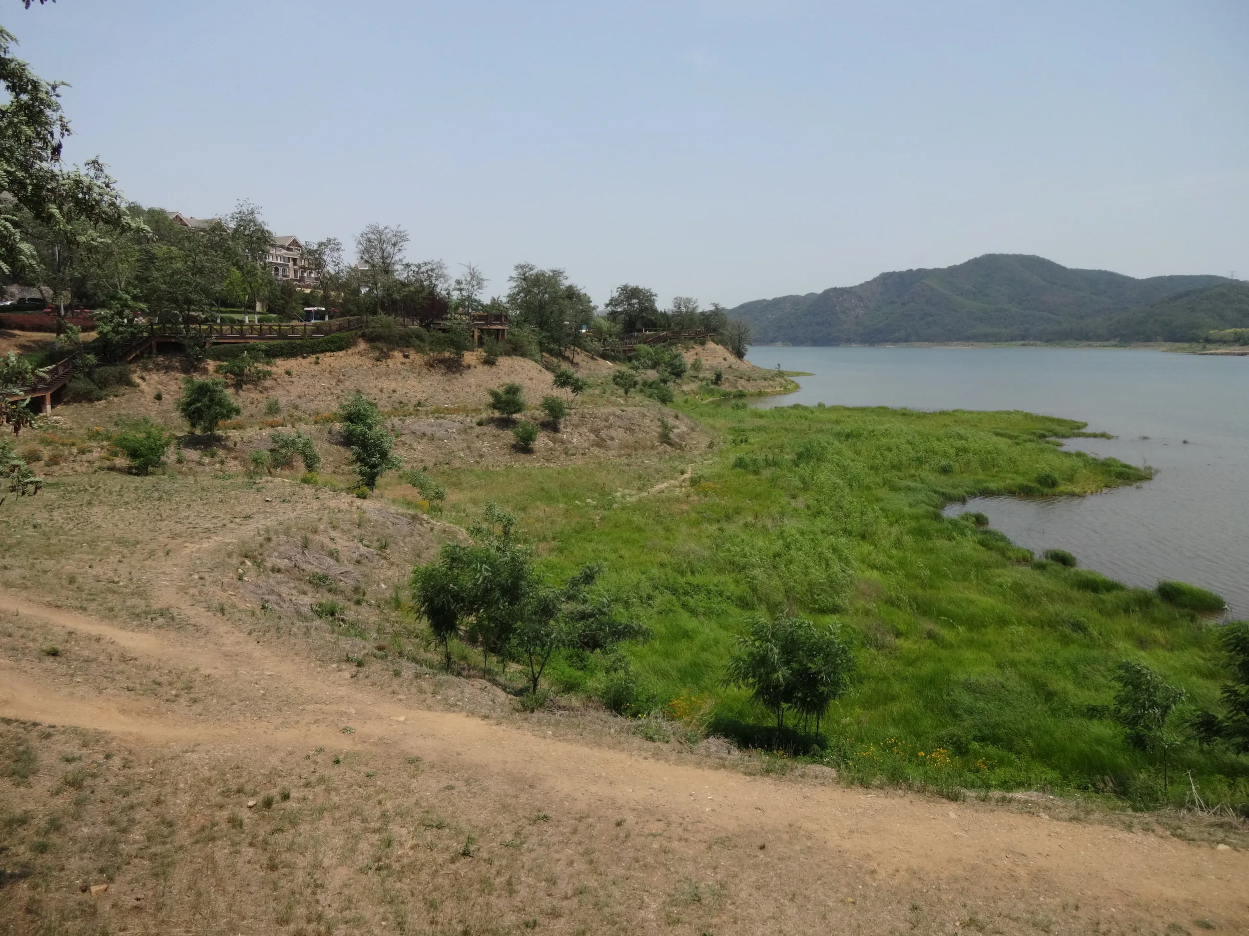 西山水庫の風景