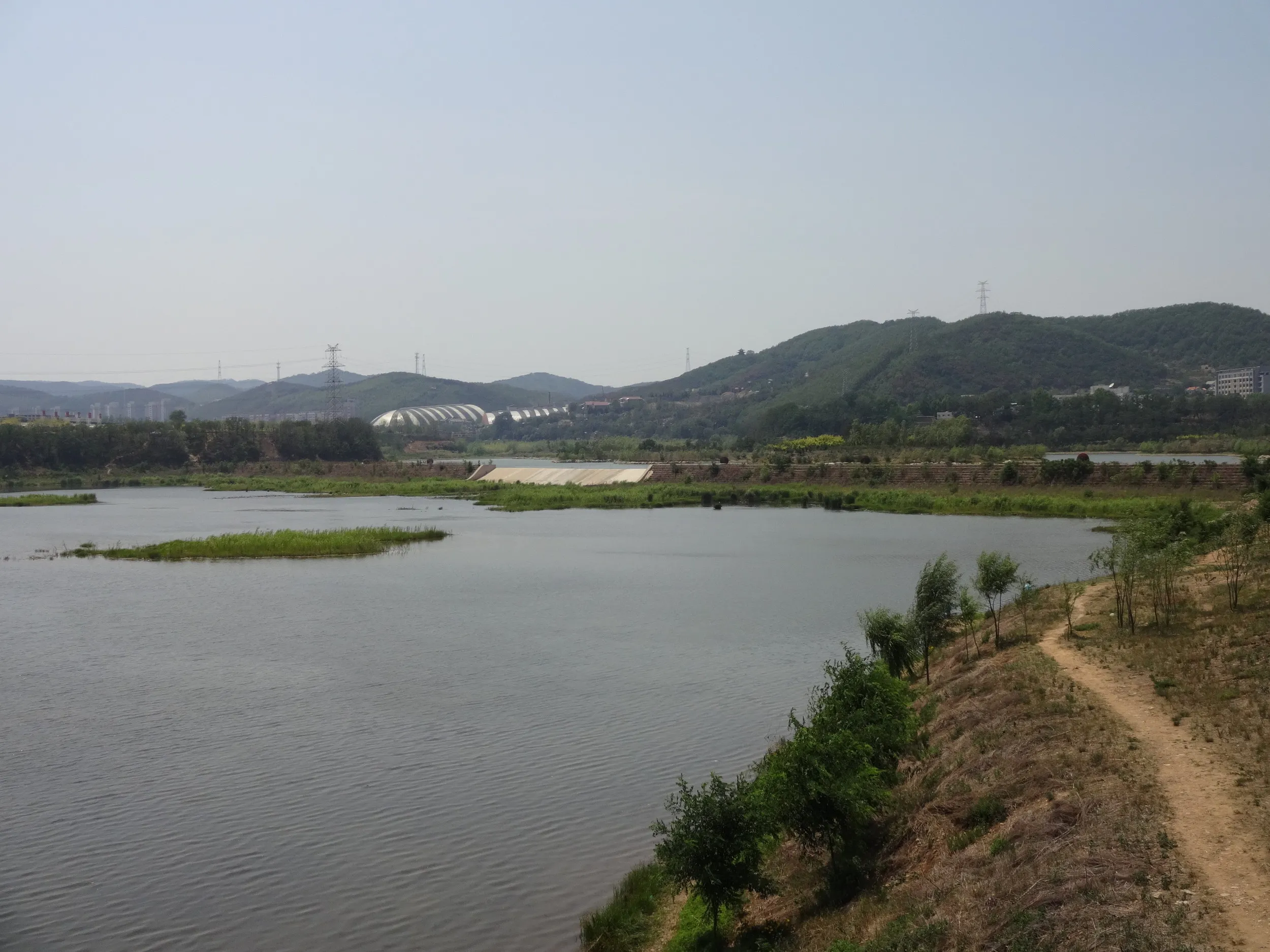 西山水庫の風景