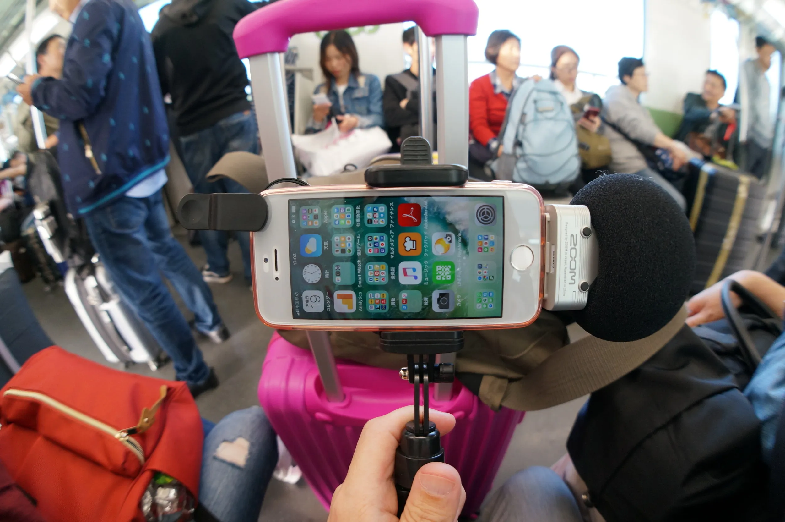 地下鉄2号線の車内