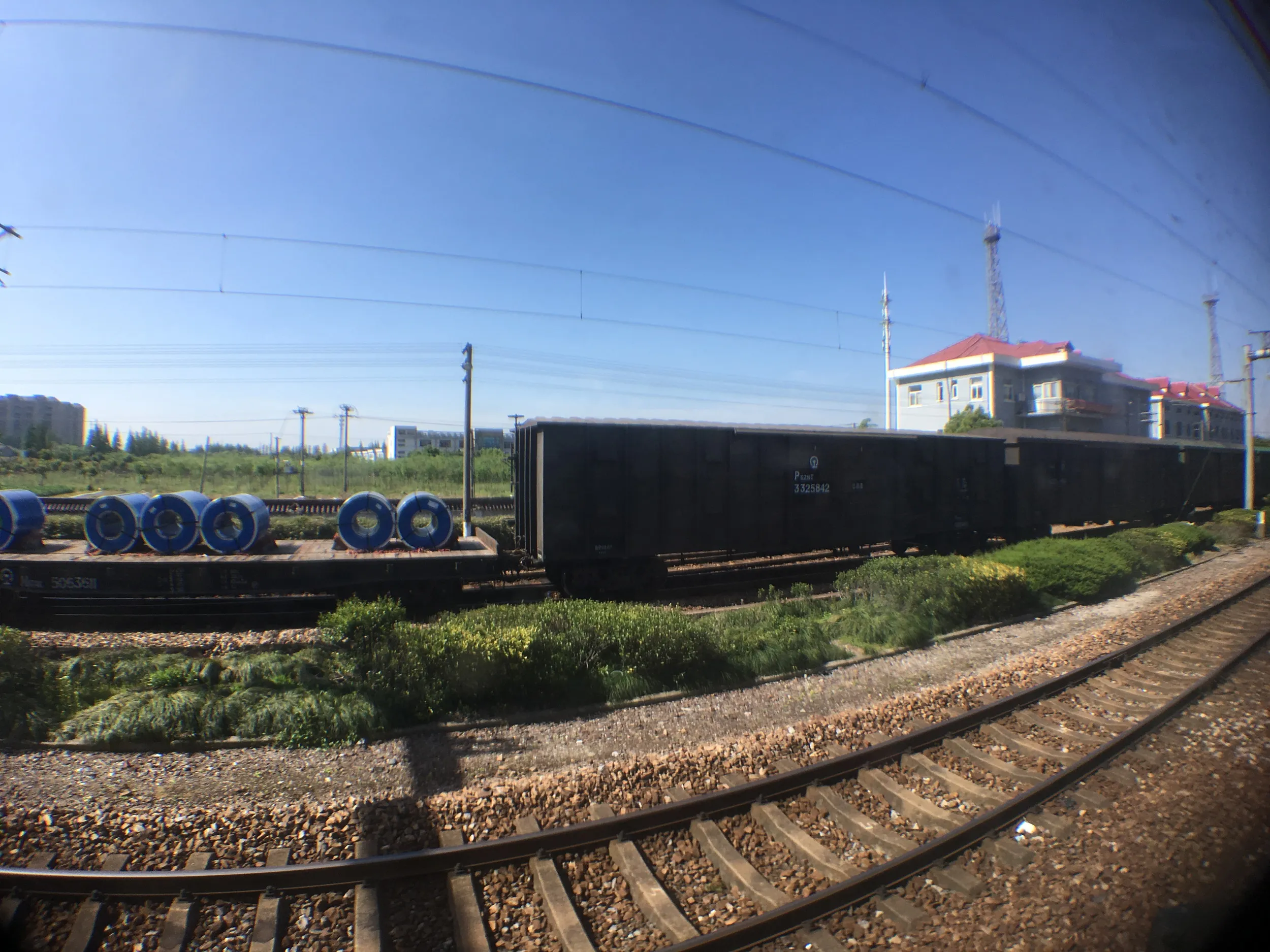 快速列車からの車窓