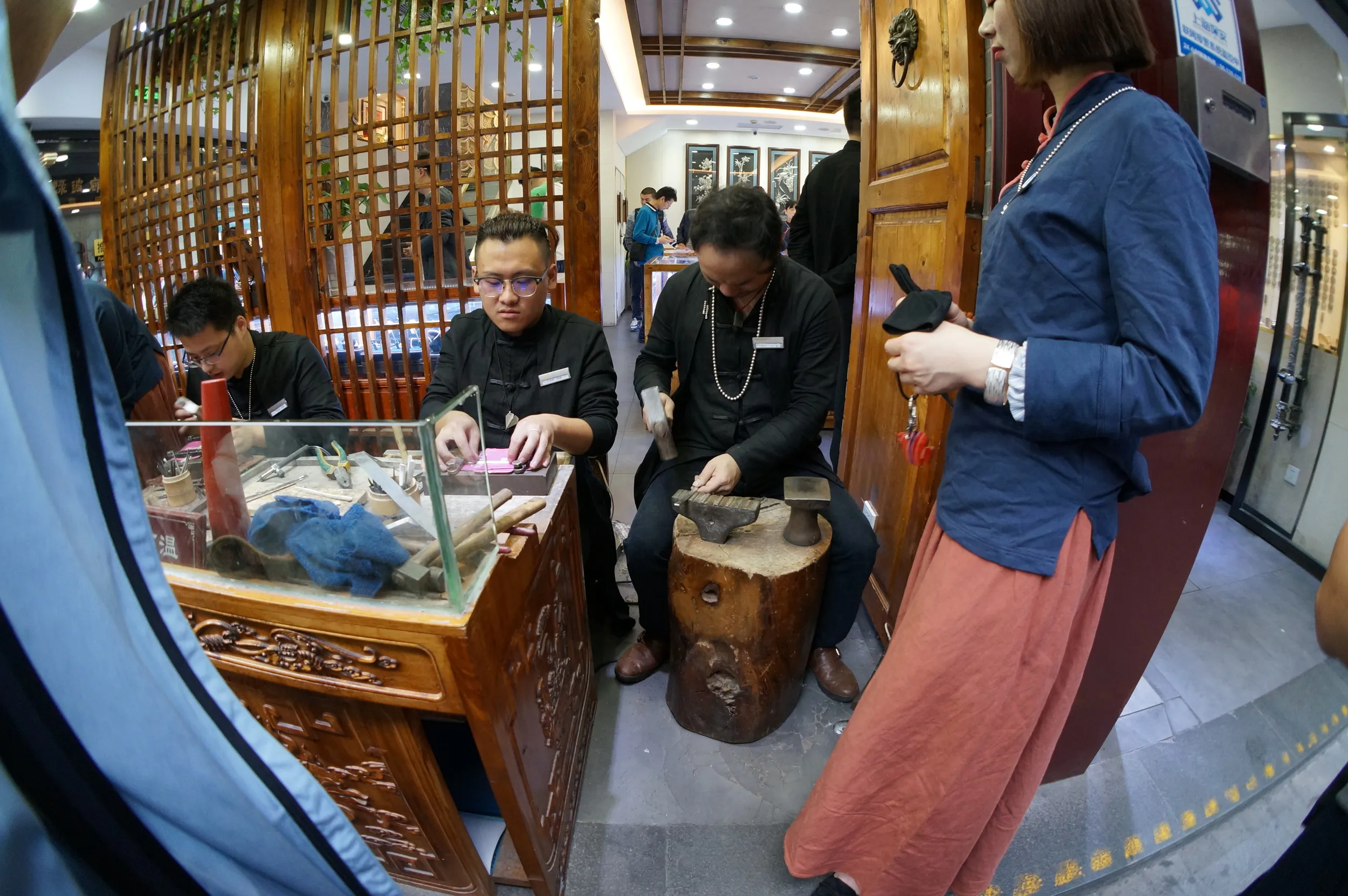 豫園老街の売店