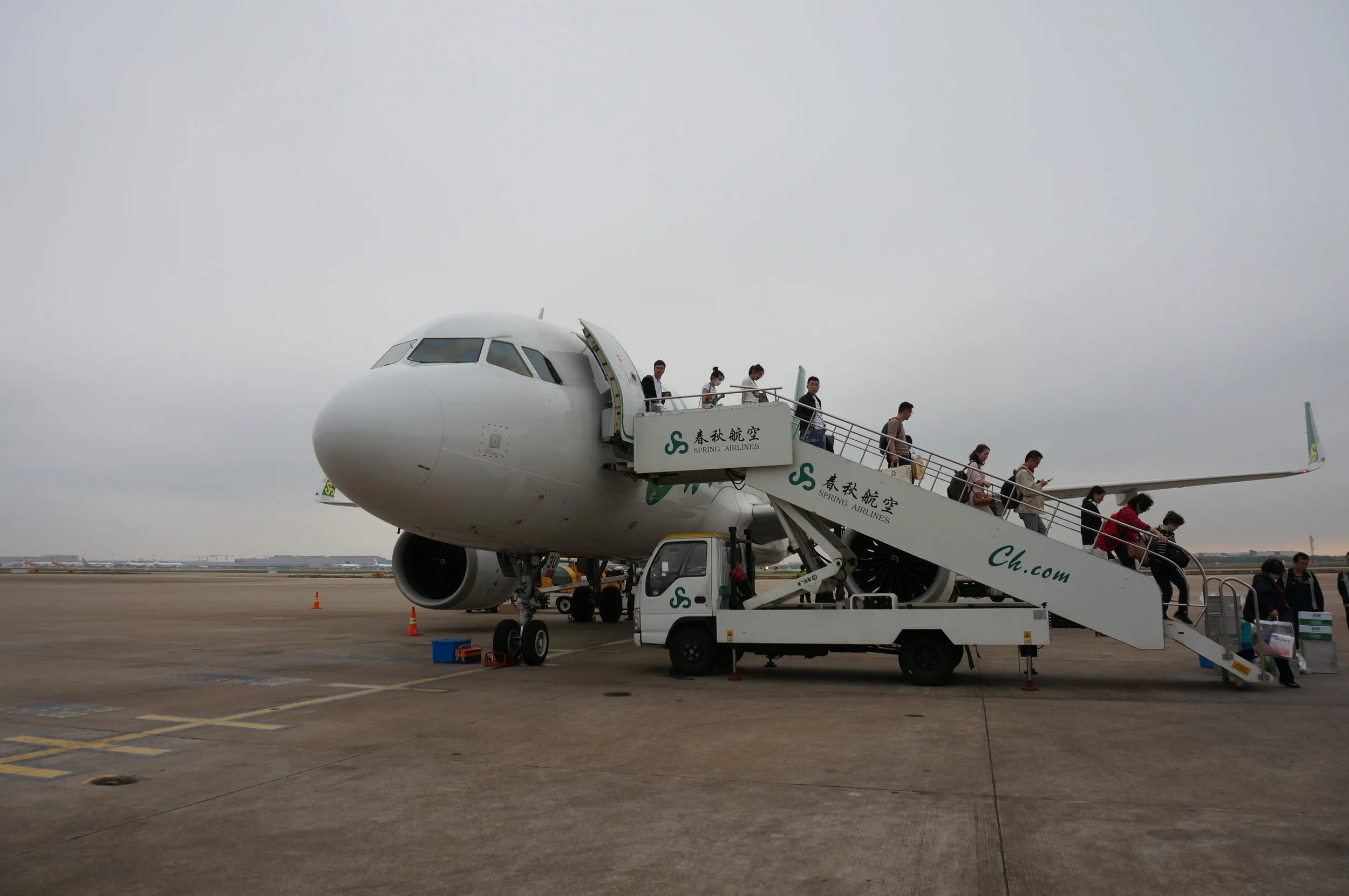 上海浦東国際空港に到着