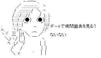 デートで拷問器具を見る？ないない