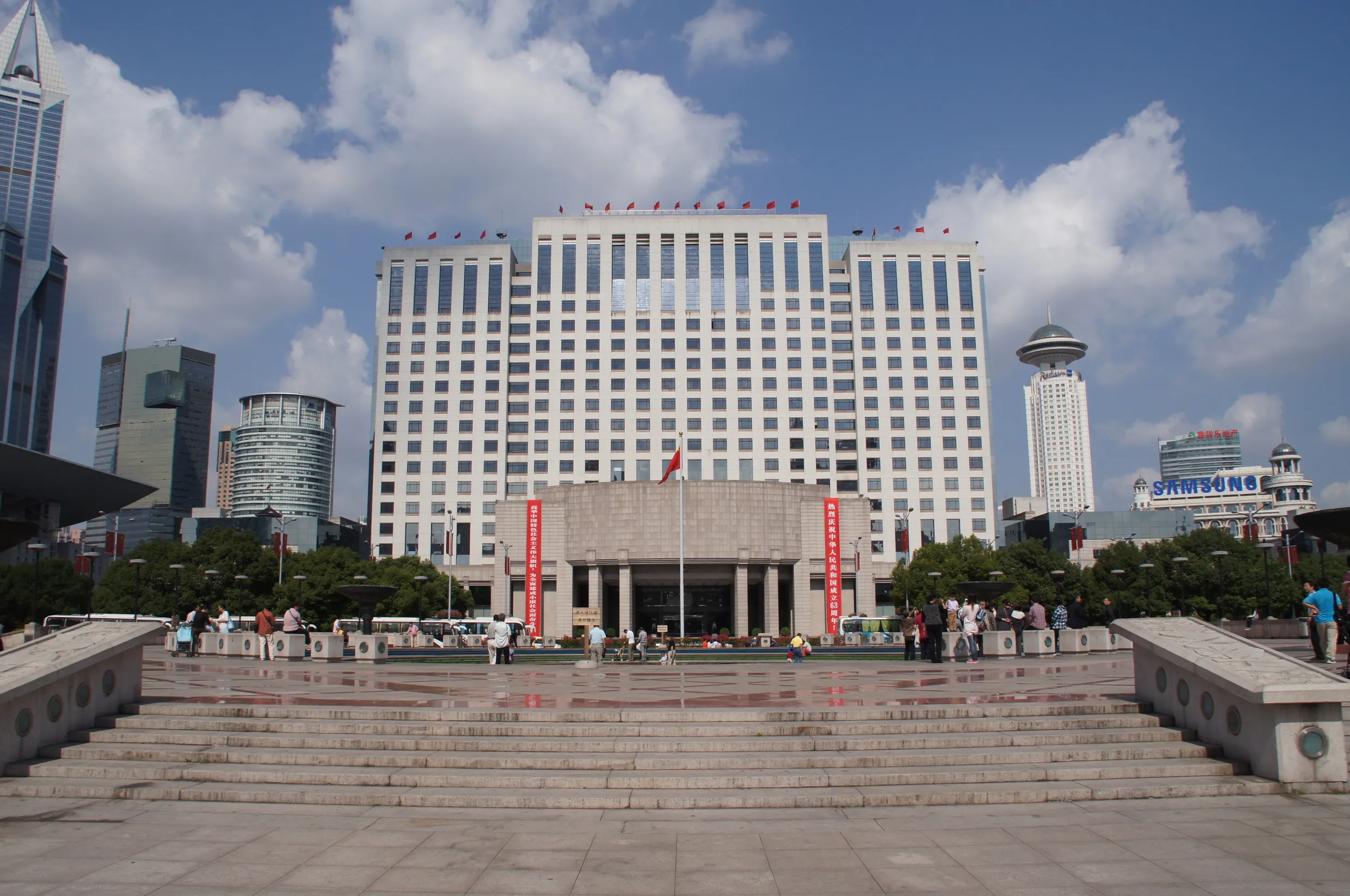 人民広場周辺の風景