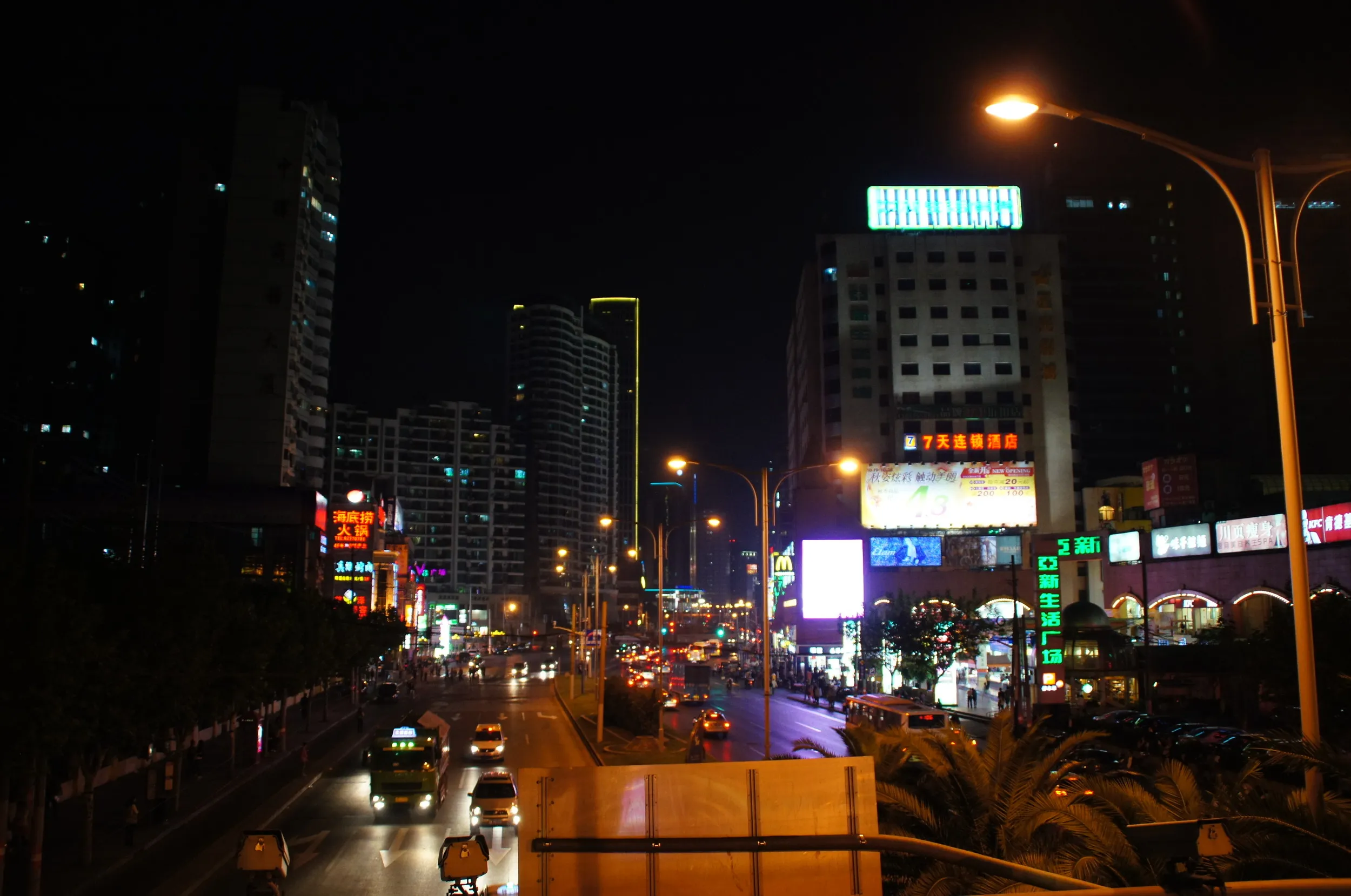長寿公園付近の夜景